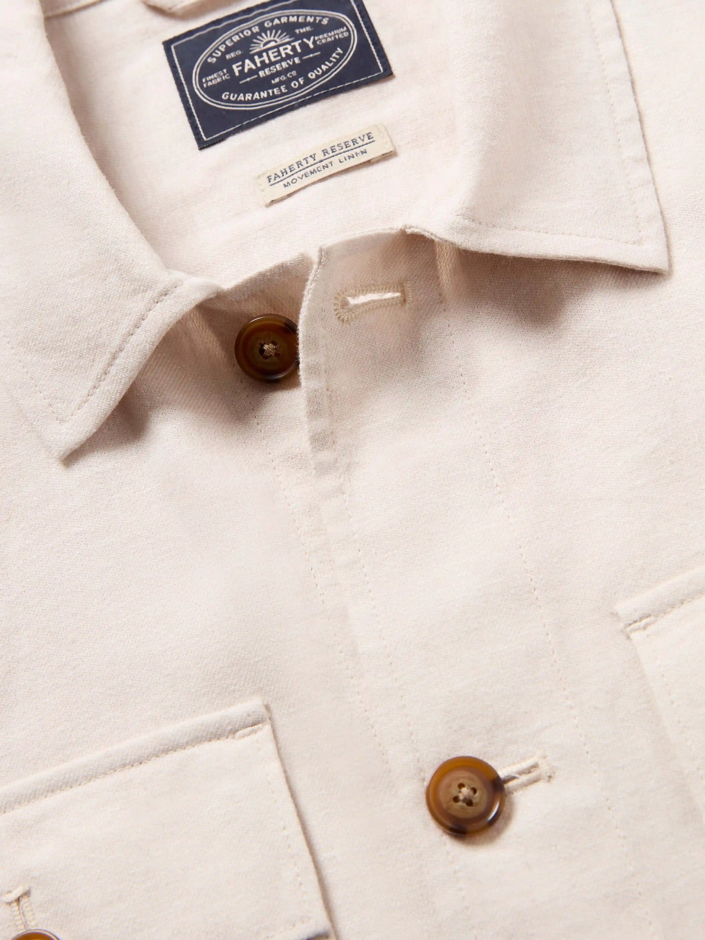 Movement™ Linen Shirt Jacket - Dorset Sand