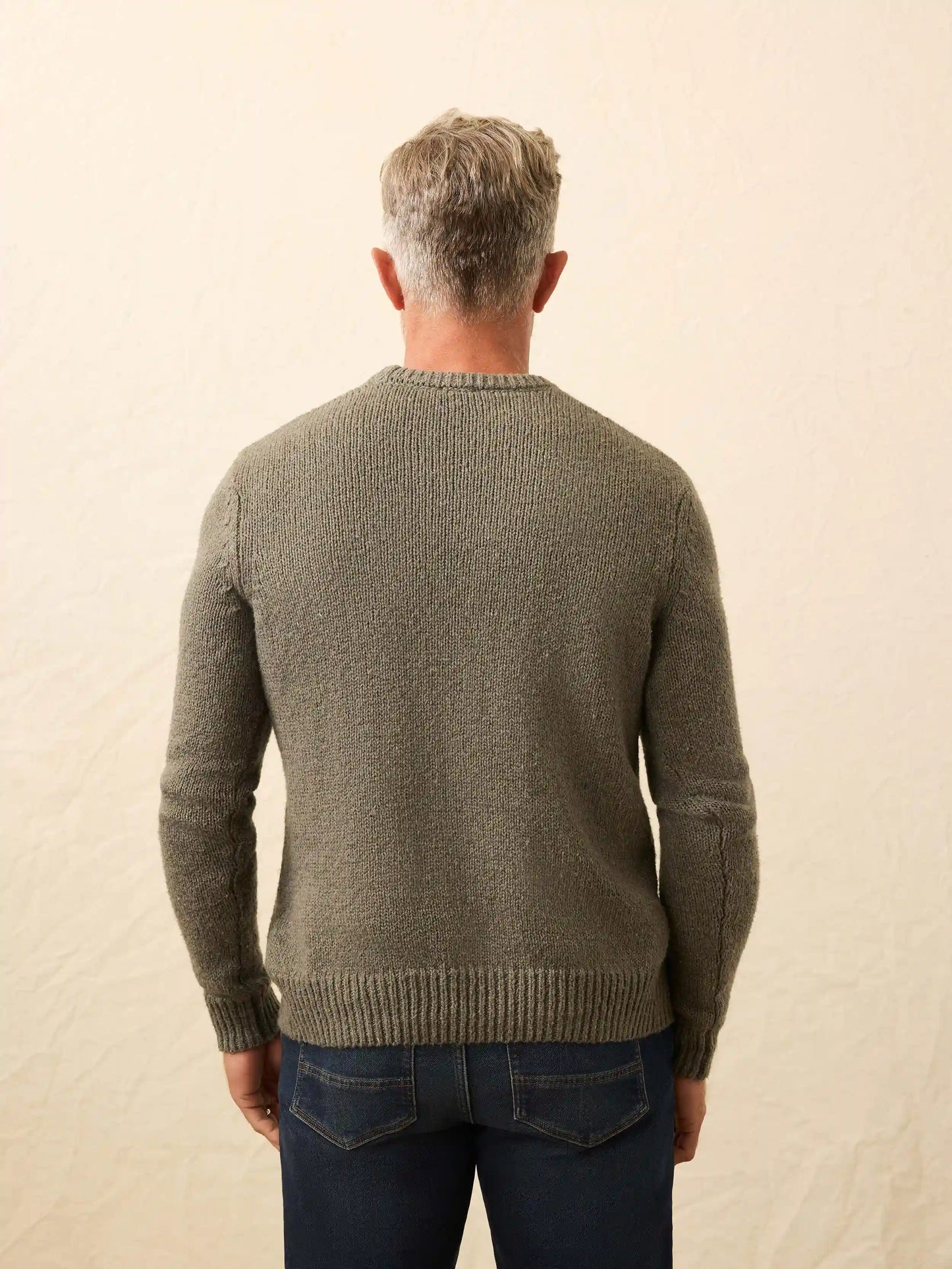 Heirloom Crewneck Sweater - Olive Cove