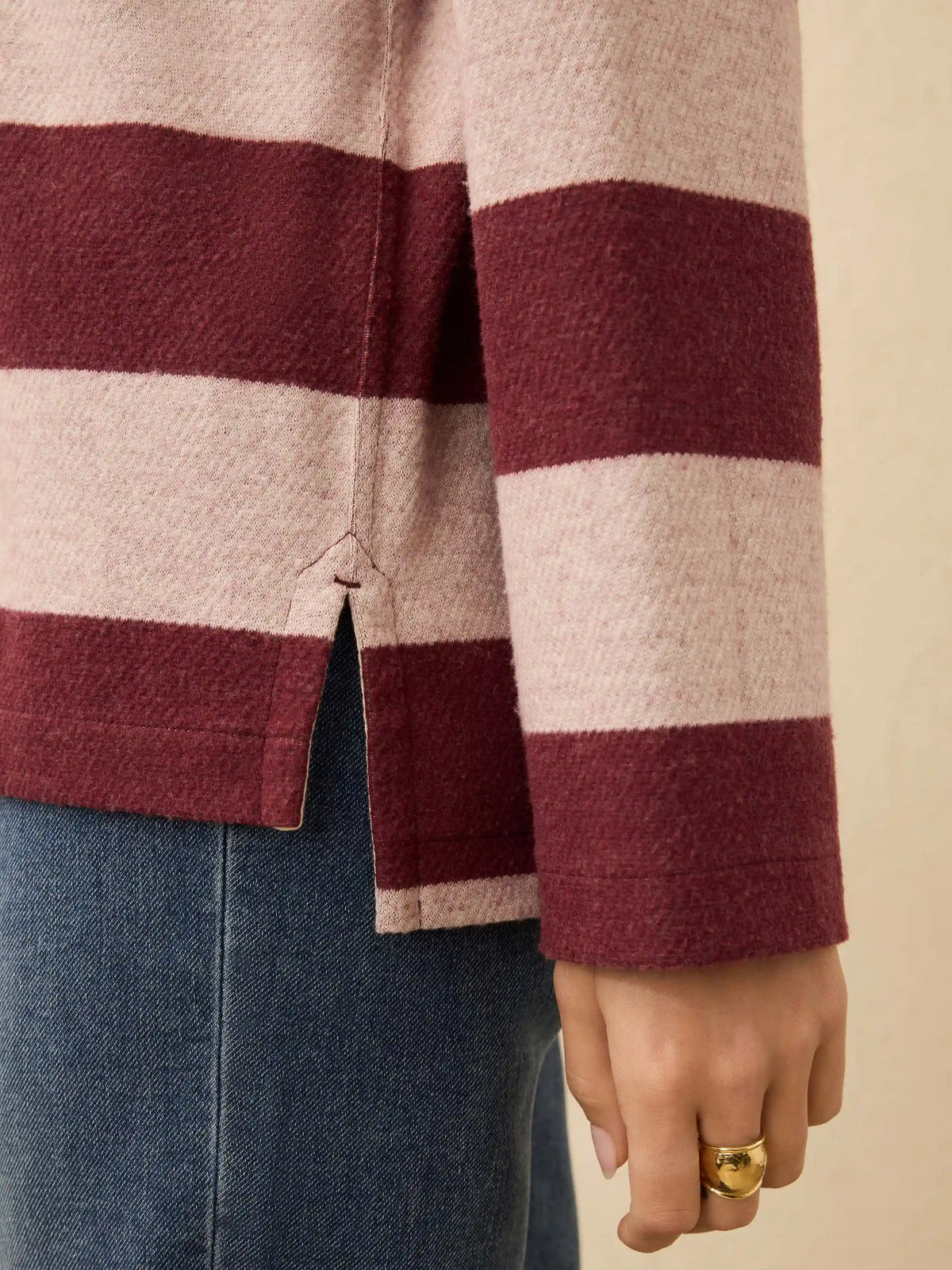 Legend™ Sweater Rugby Popover - Deep Red Rugby