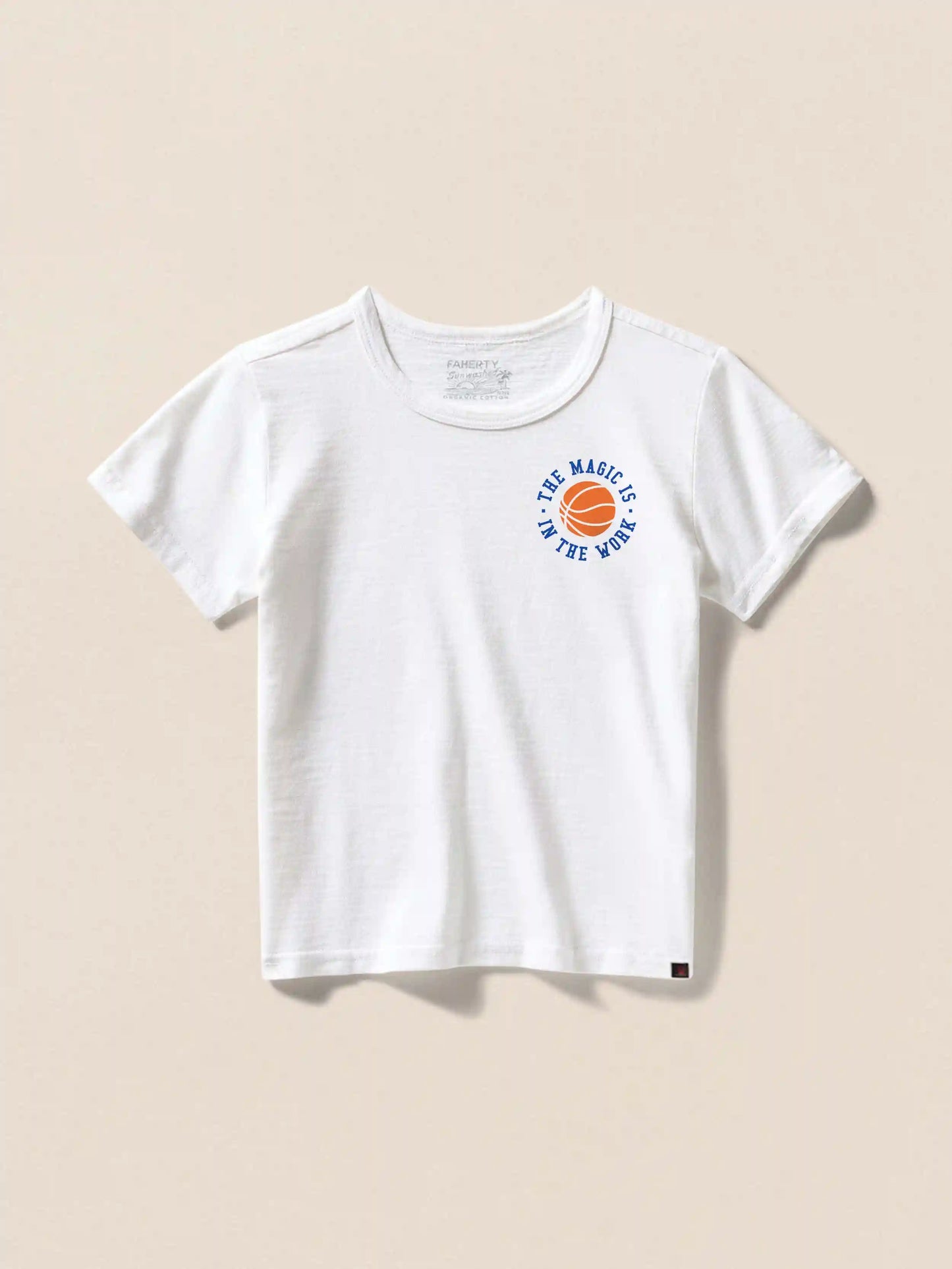 Jalen Brunson Kids Sunwashed Tee - White