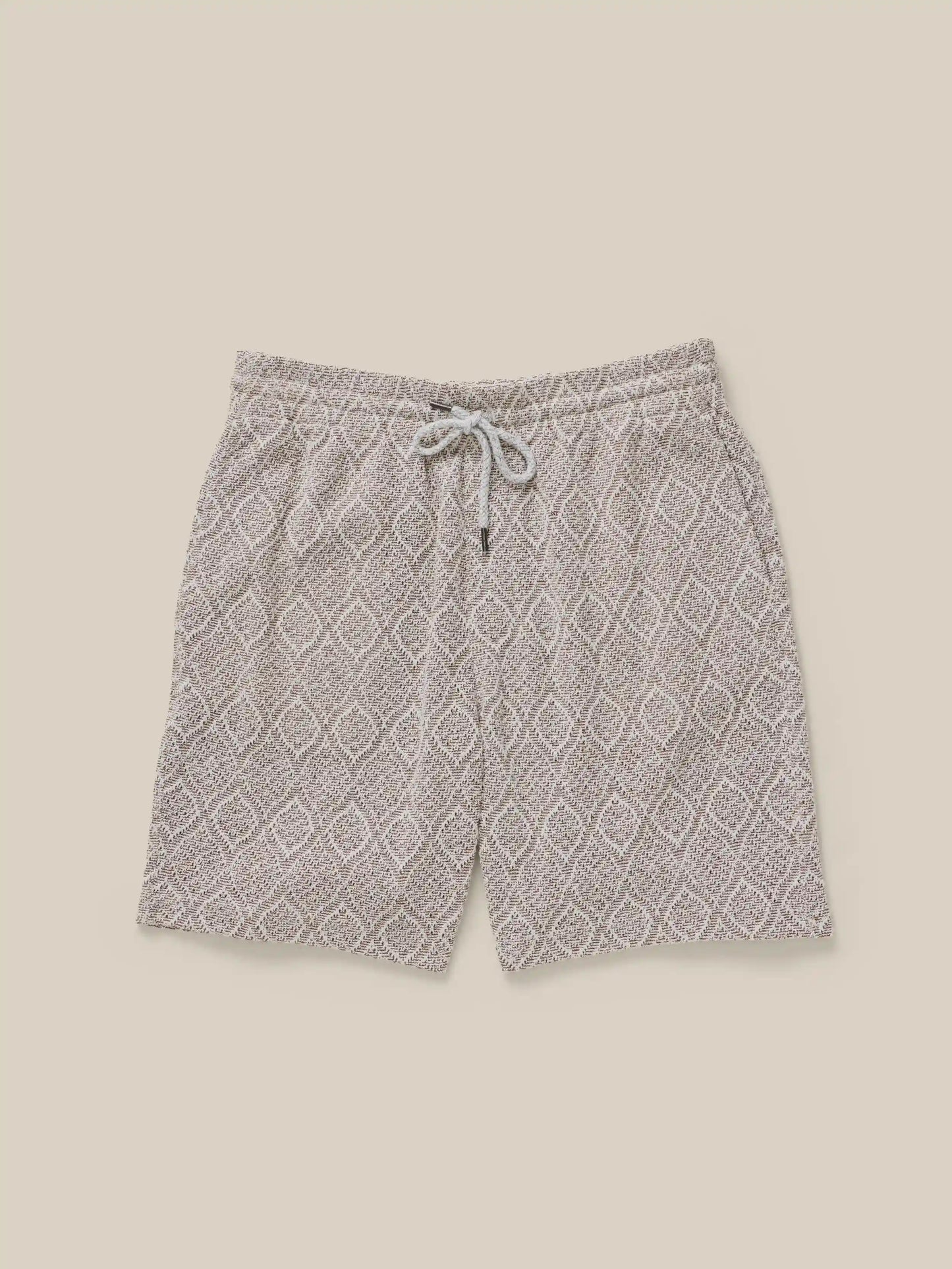 Oasis Drawstring Short - Brown Island Medallion
