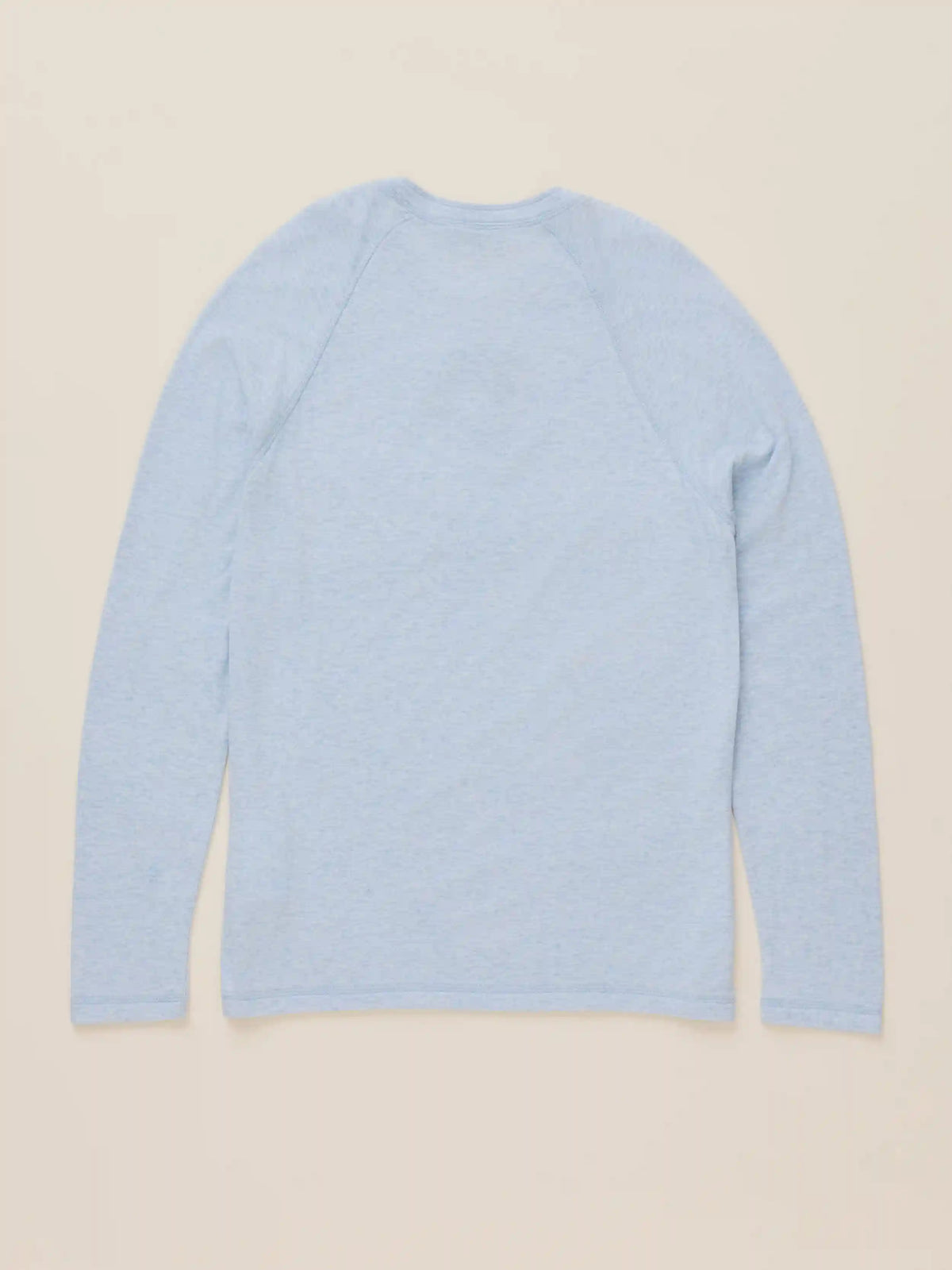 Long-Sleeve Cloud Henley - Light Blue Heather