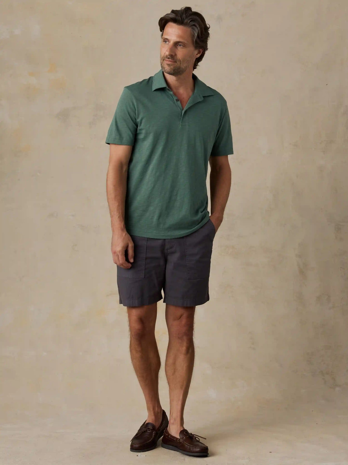 Sunwashed T-Shirt Polo - Island Spruce