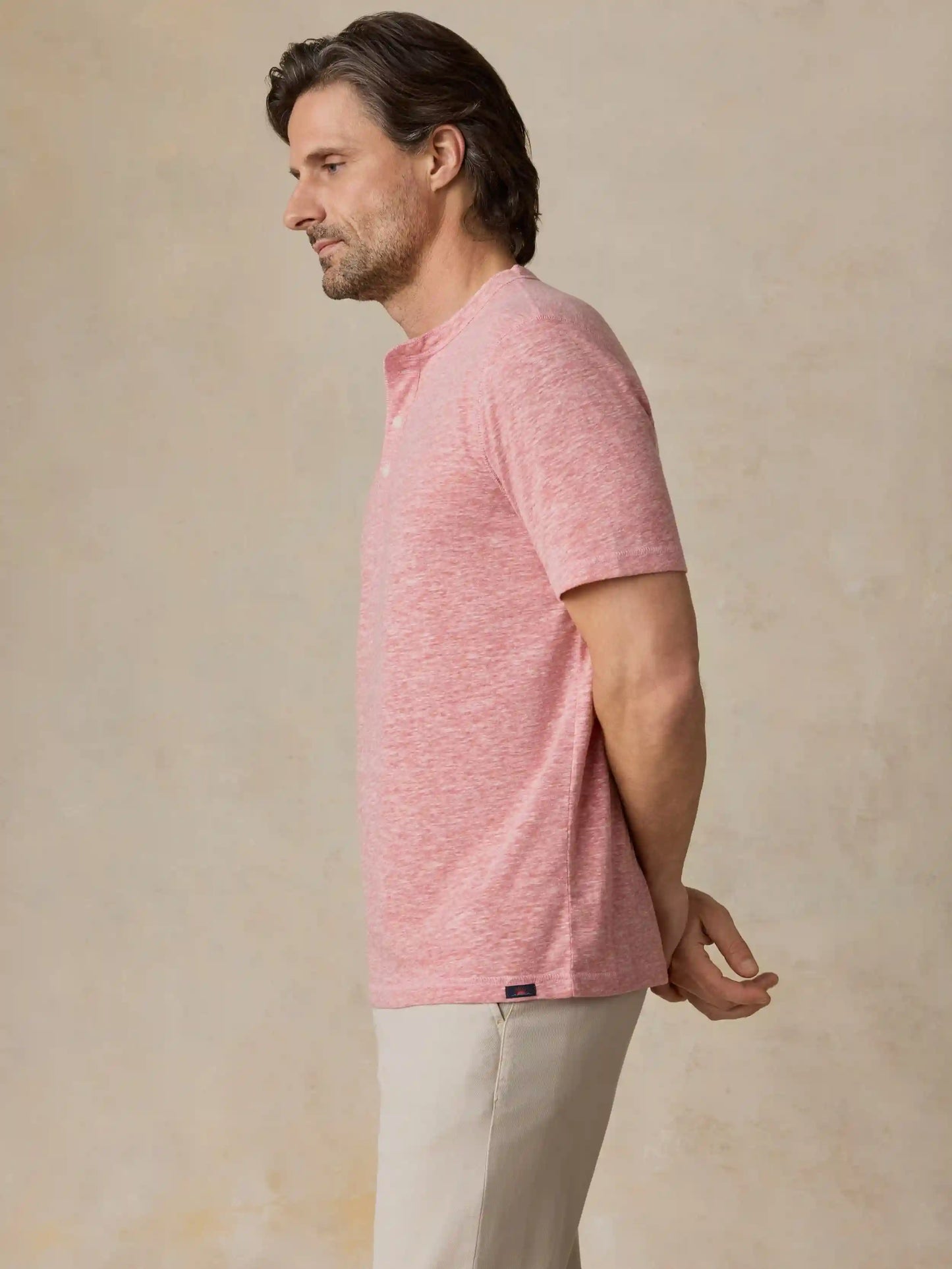 Short-Sleeve Breeze Henley - Faded Flag