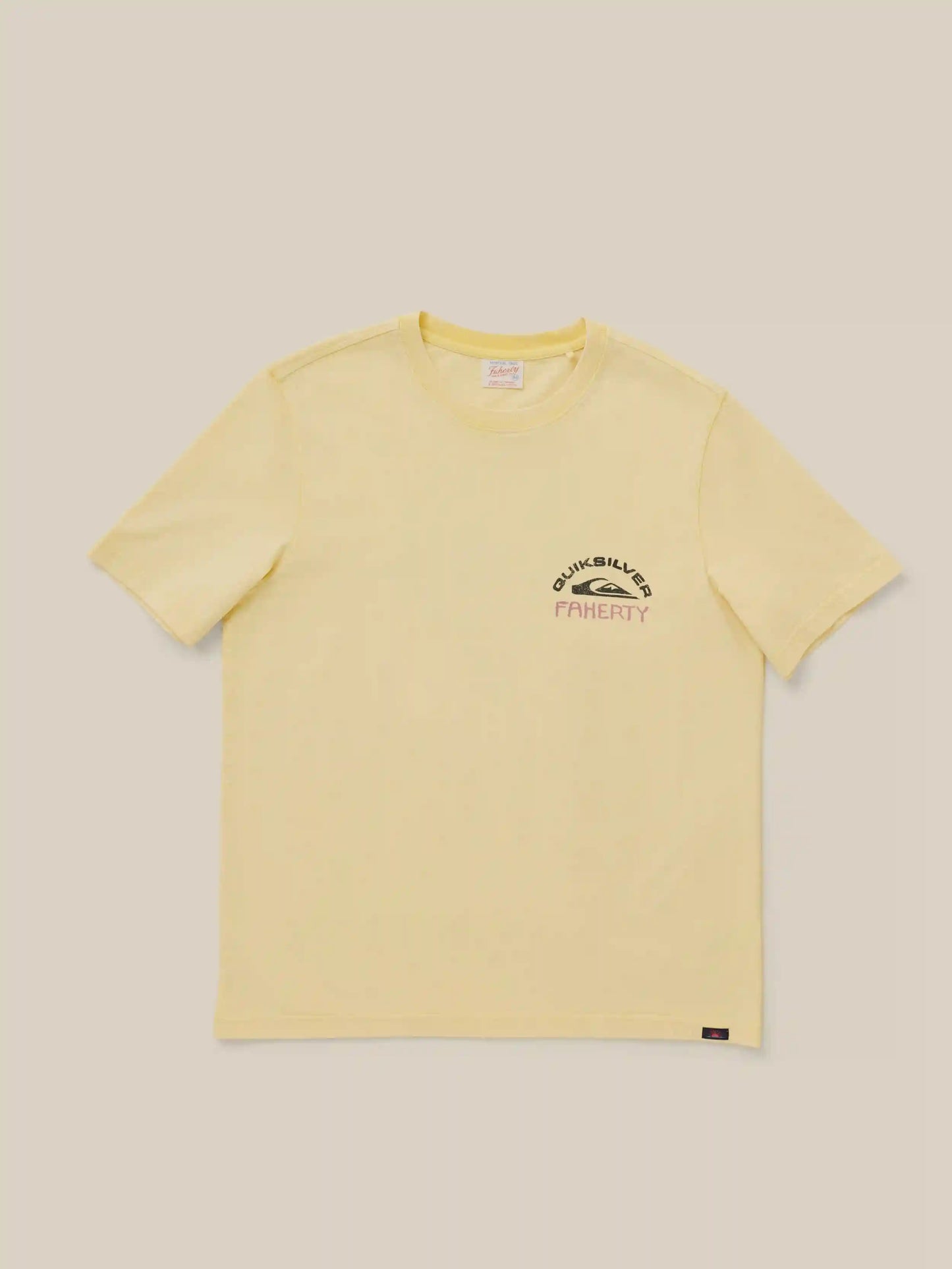 Faherty x Quiksilver Heavy Wash Tee - Bright Sun