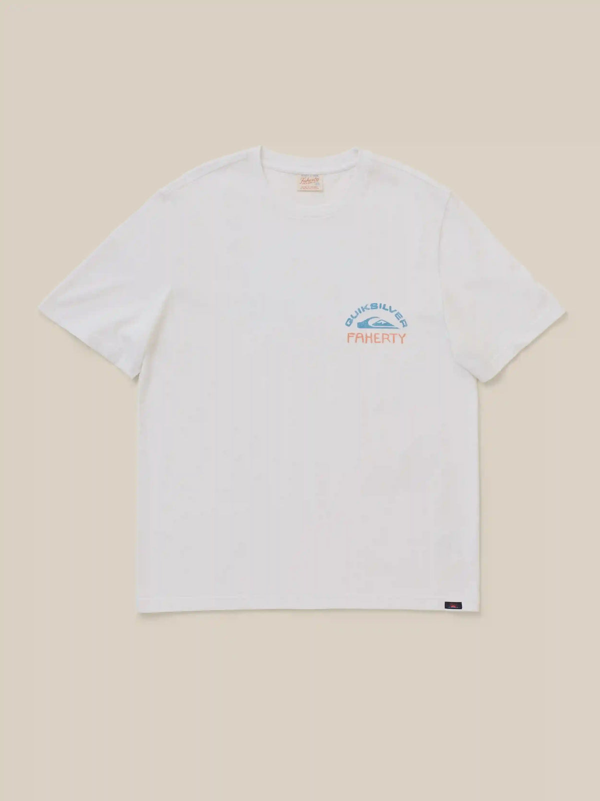 Faherty x Quiksilver Heavy Wash Tee - White