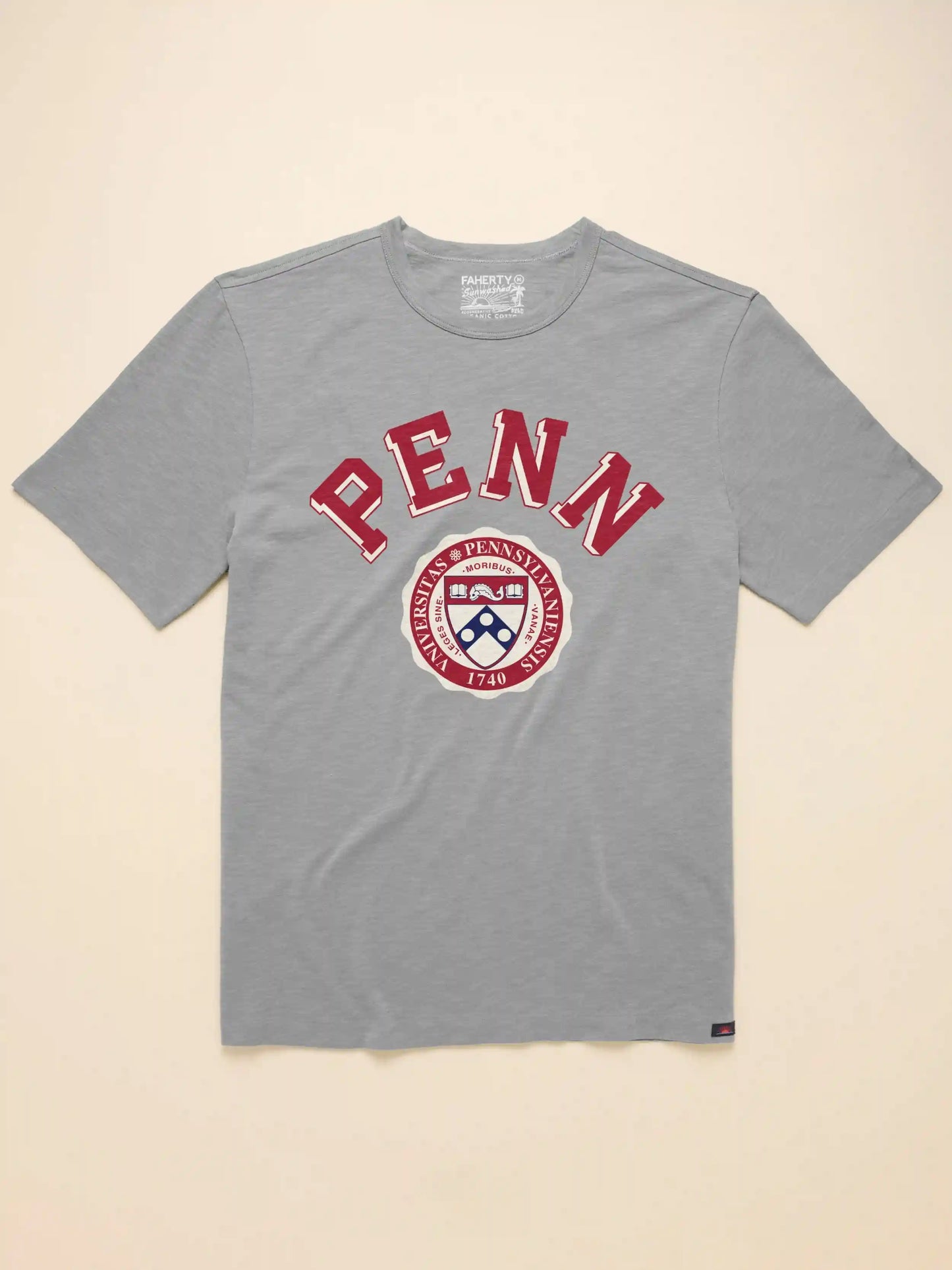 University of Pennsylvania Sunwashed Tee - Granite Heather