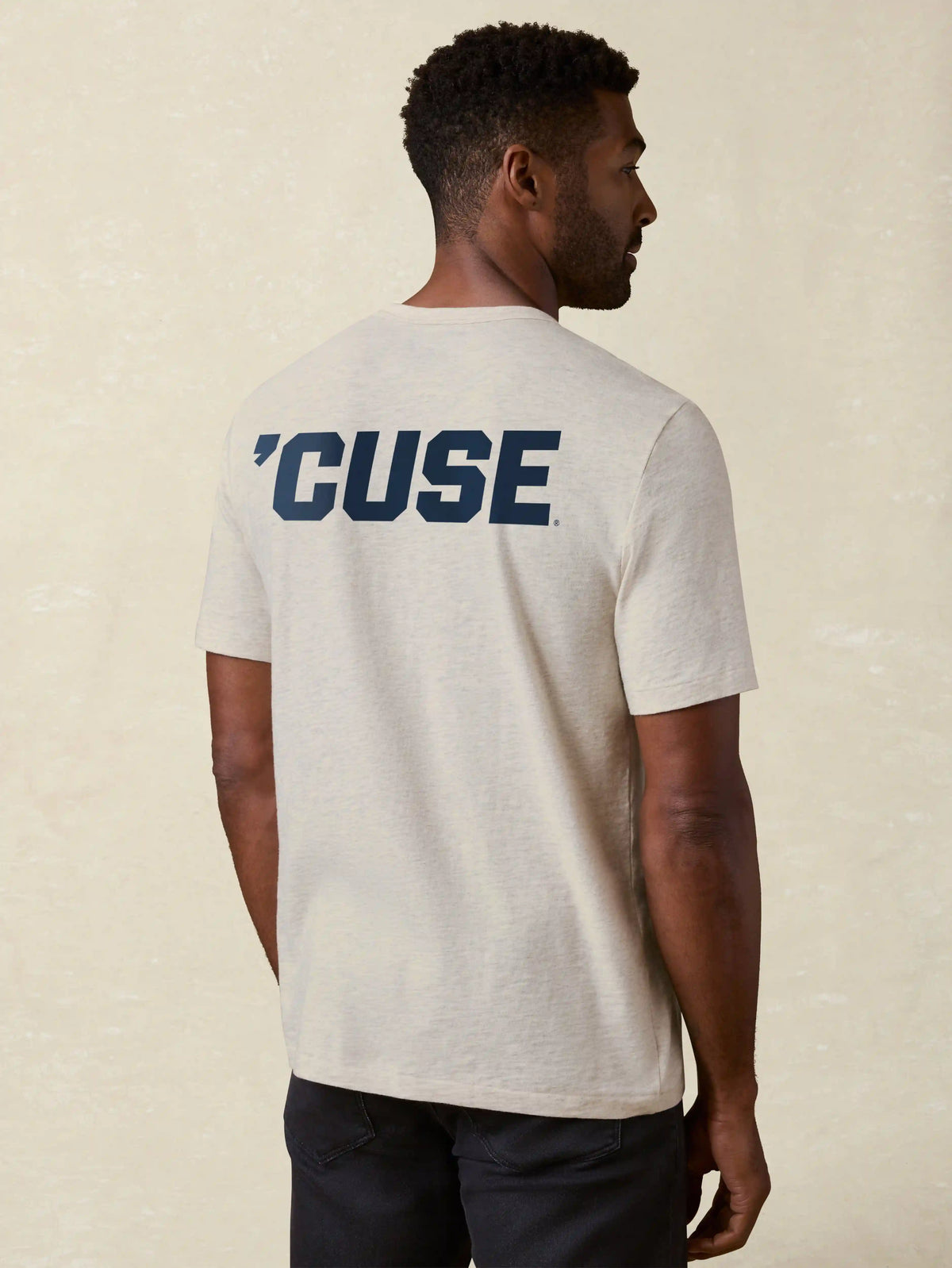 Syracuse University Sunwashed Pocket Tee - Island Dune Heather