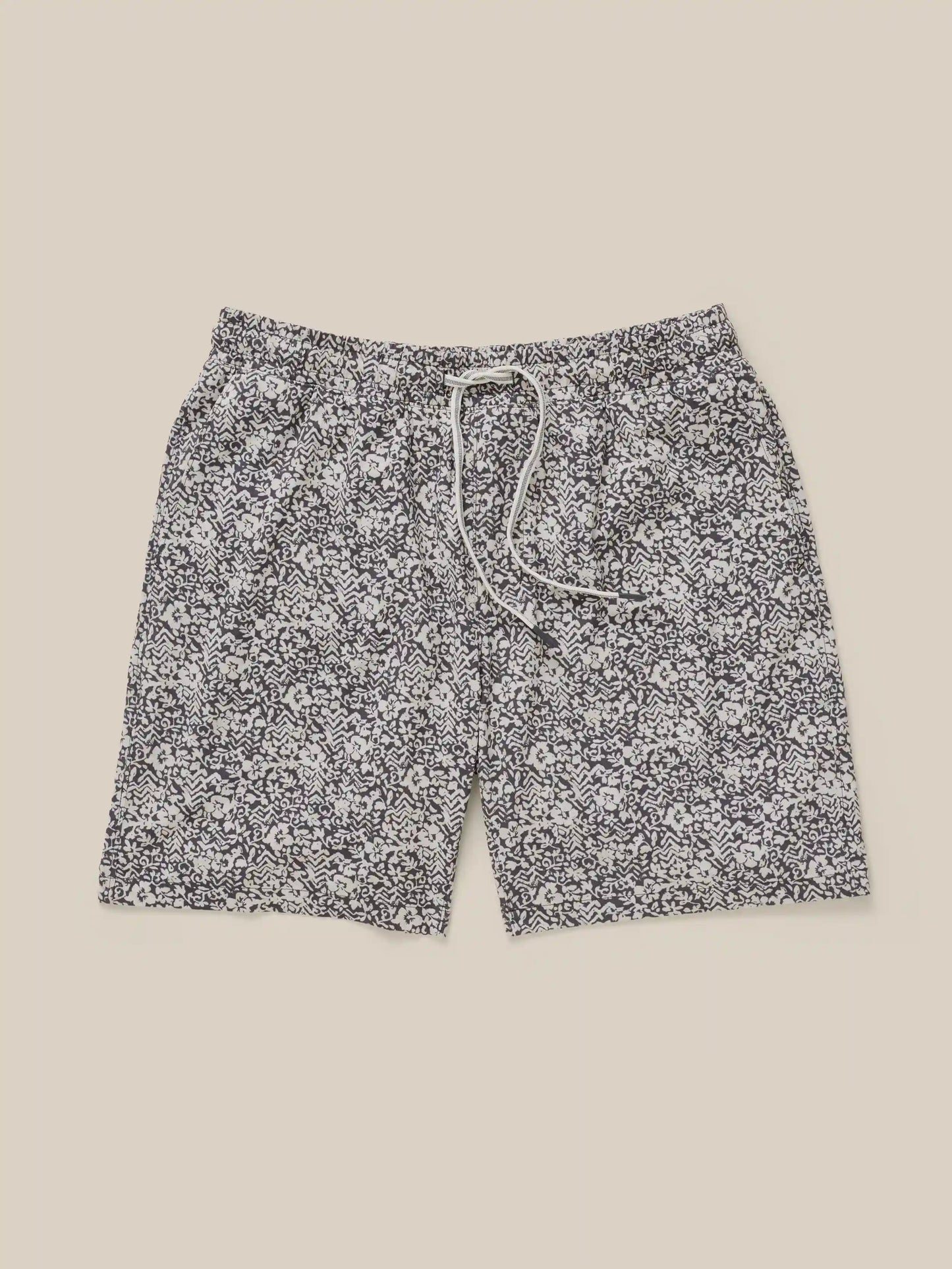 Shorelite Trunk (7") - Washed Black Hilo Floral