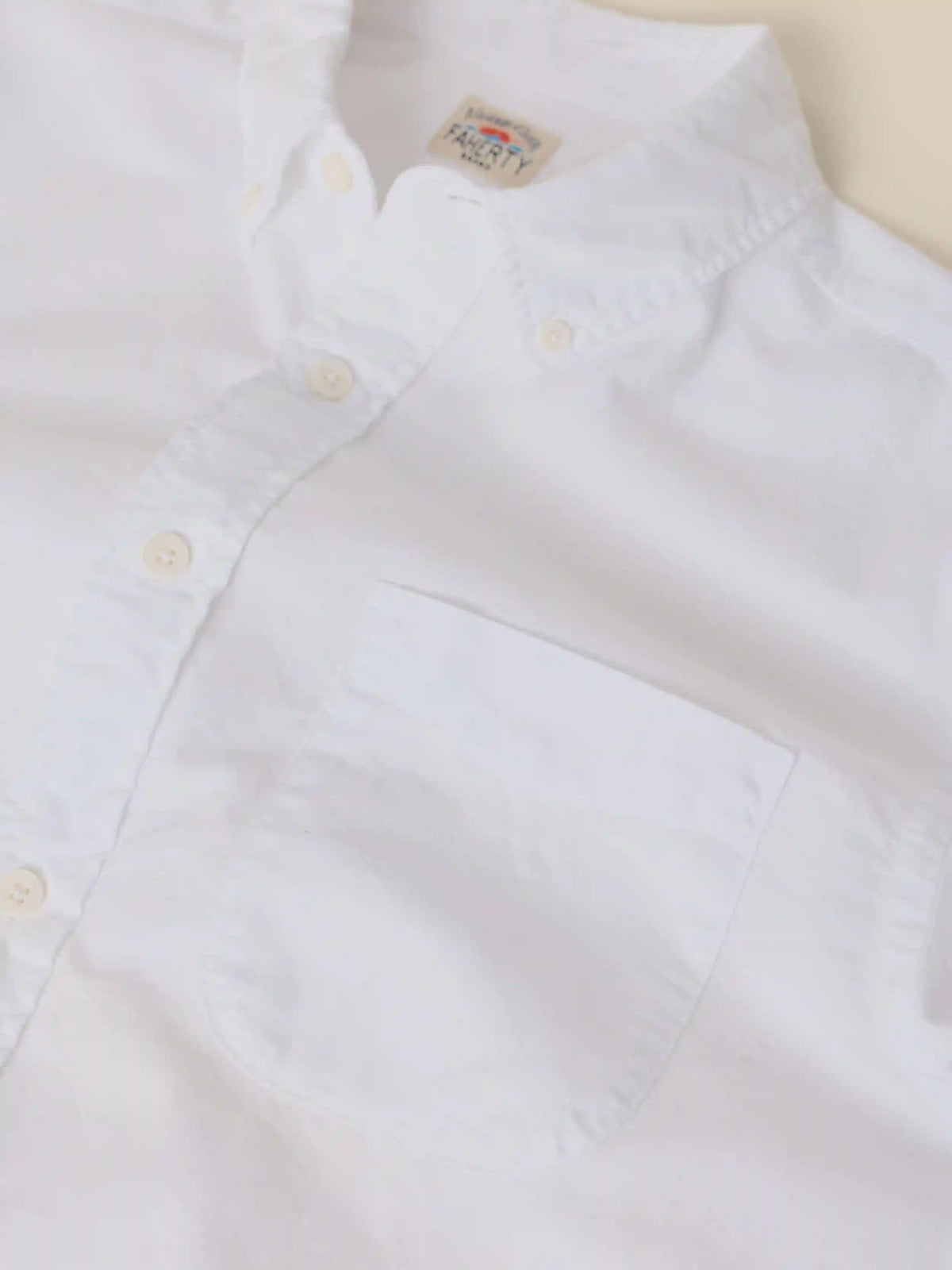 Laundered Oxford Shirt - Pure White