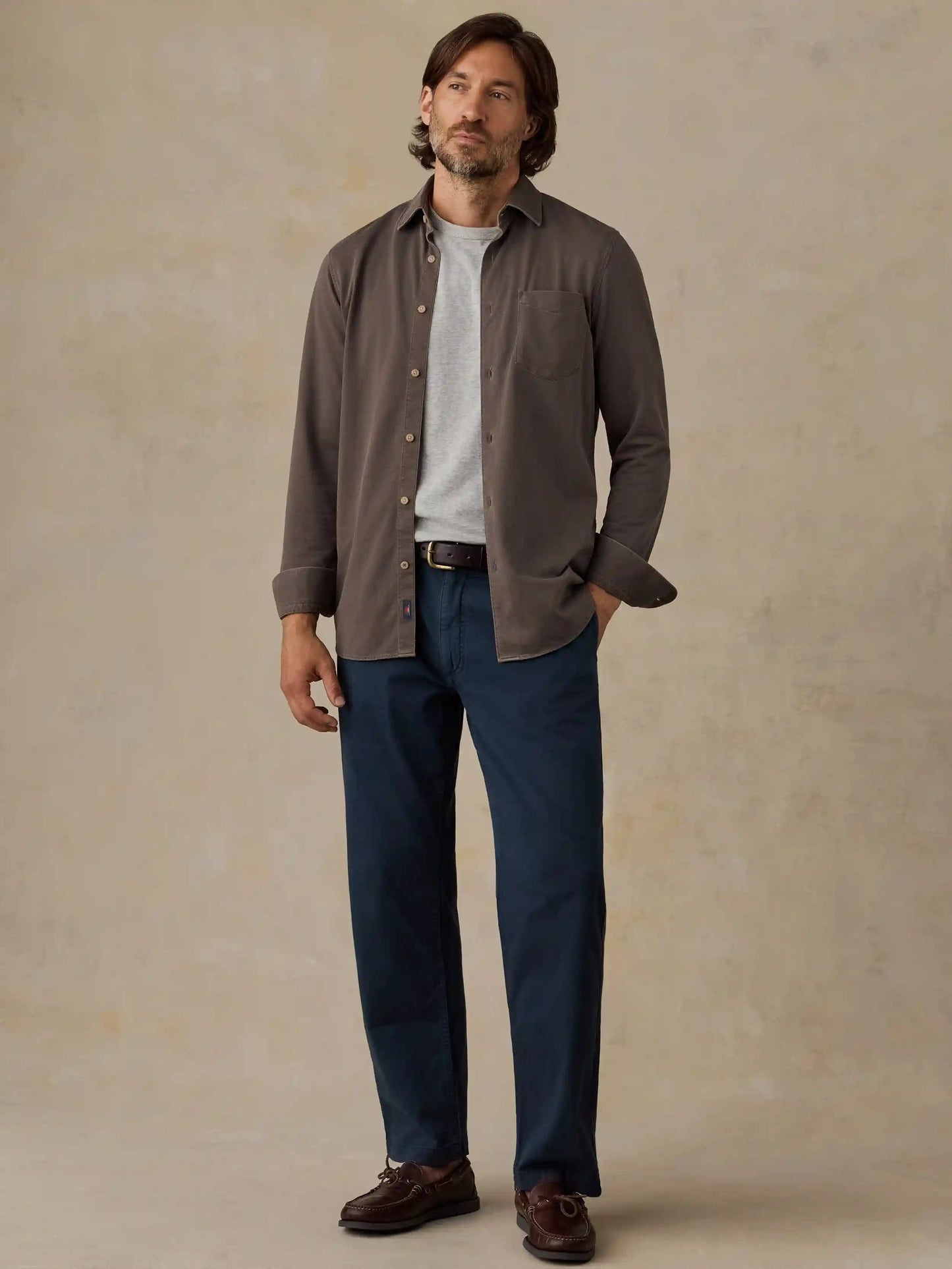 Costa Pique Shirt - Coast Brown