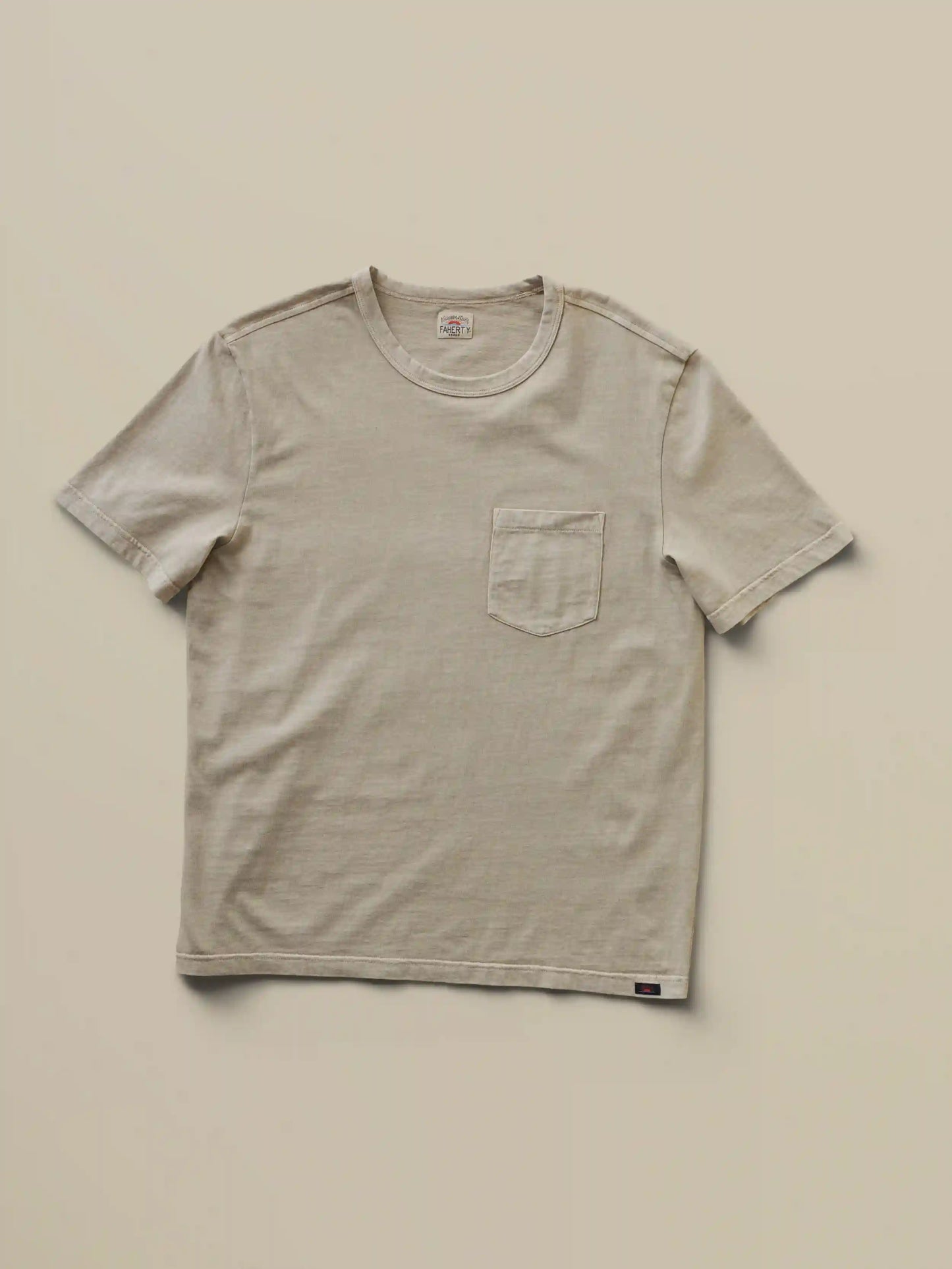 Short-Sleeve Recycled Cotton Tee - Sand Point
