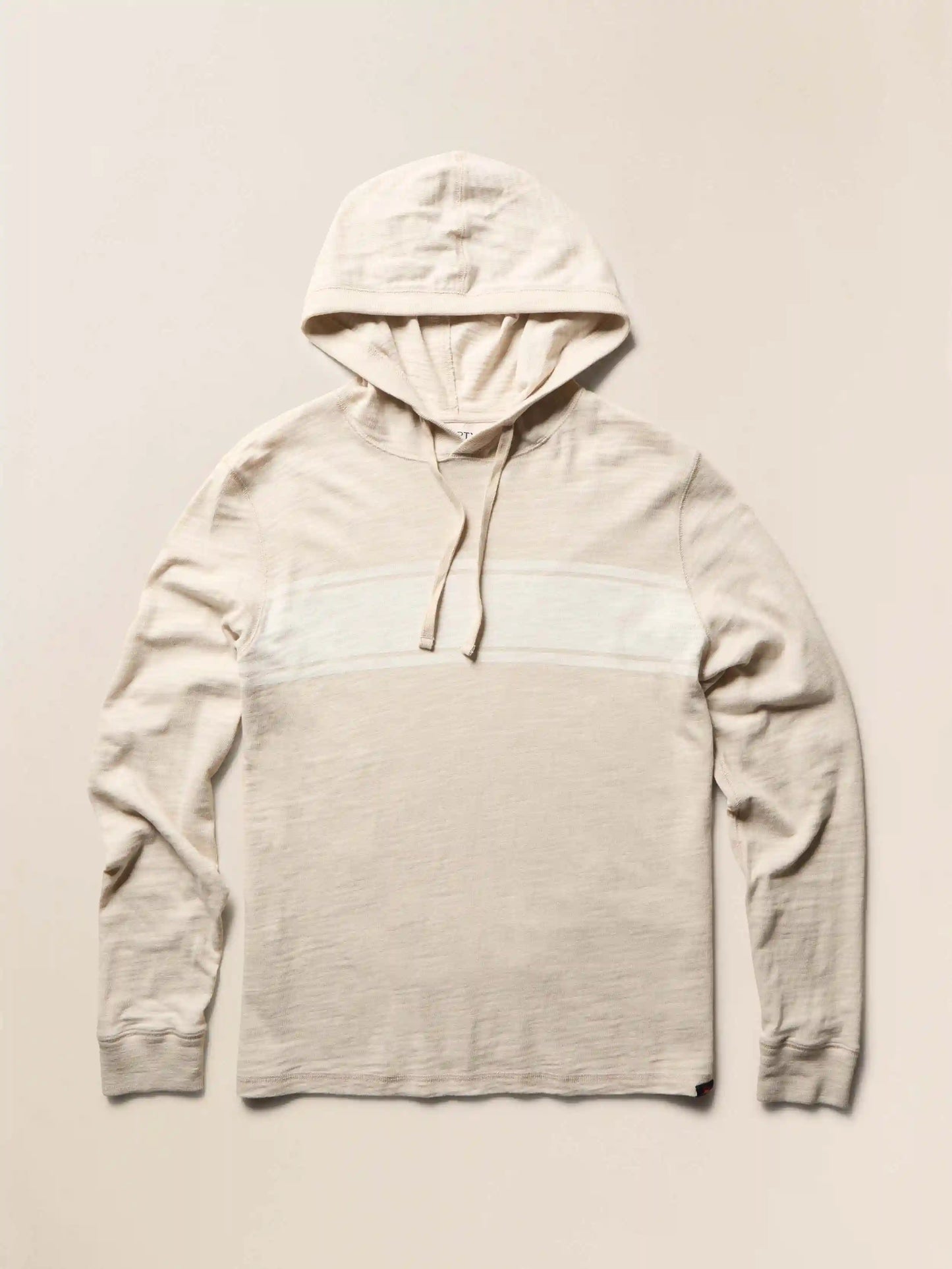 Sunwashed Organic Hoodie - Ice Grey Surf Stripe