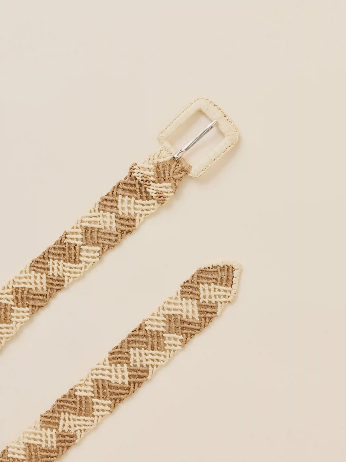 Raffia Belt - Natural Brown