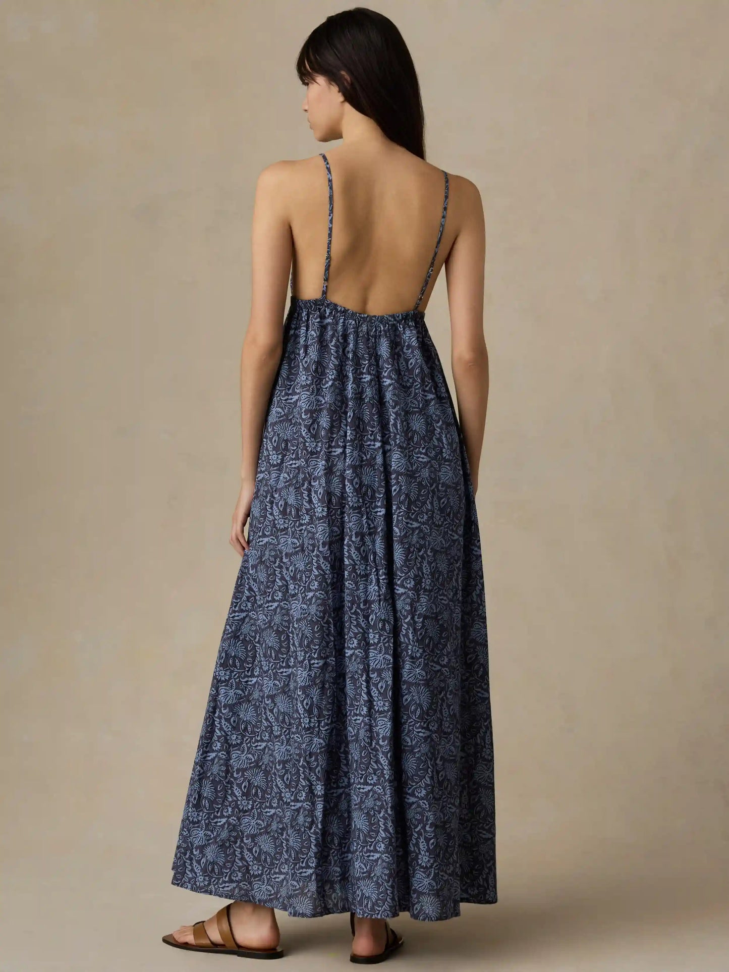 Voile Sadie Dress - Blue Moon Petals