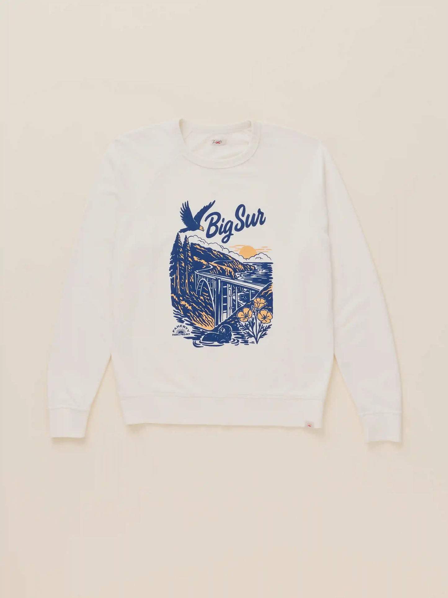 Faherty x Parks Project Big Sur Coastal Cloud Crew - Cabo Blanco