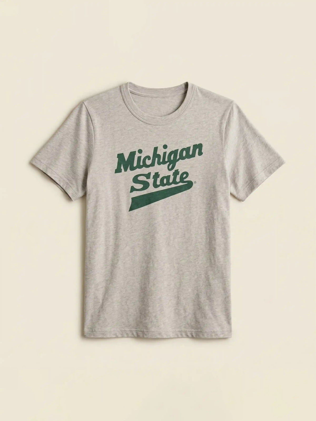 Michigan State Sunwashed Essential Tee - Dune Grey Heather