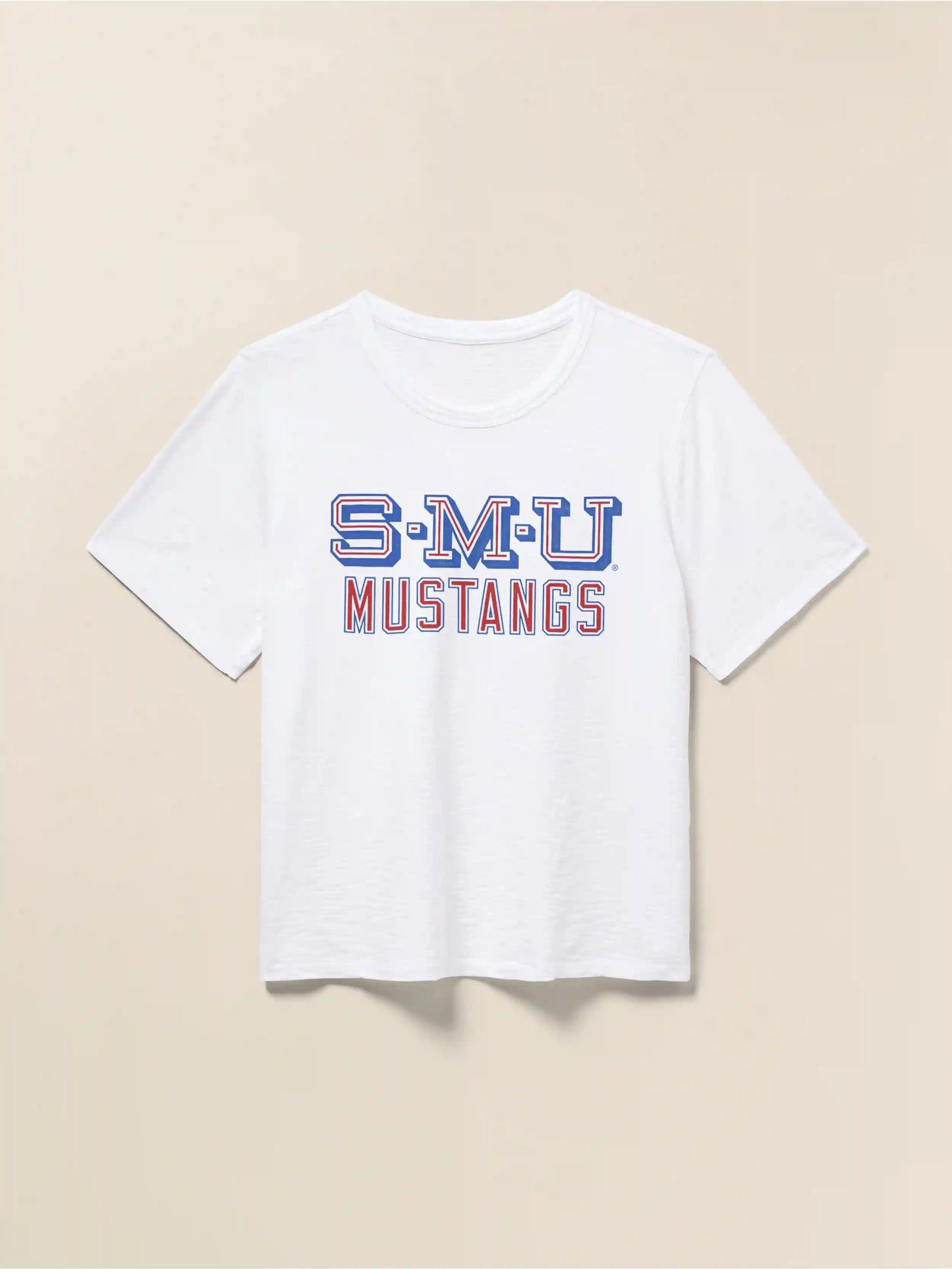 Southern Methodist University Sunwashed Regenerative Tee - White