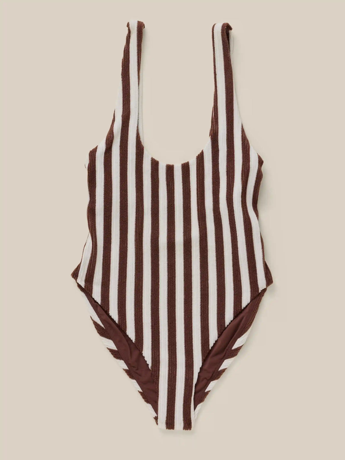 Wavebreak One Piece - Mini Cocoa Stripe