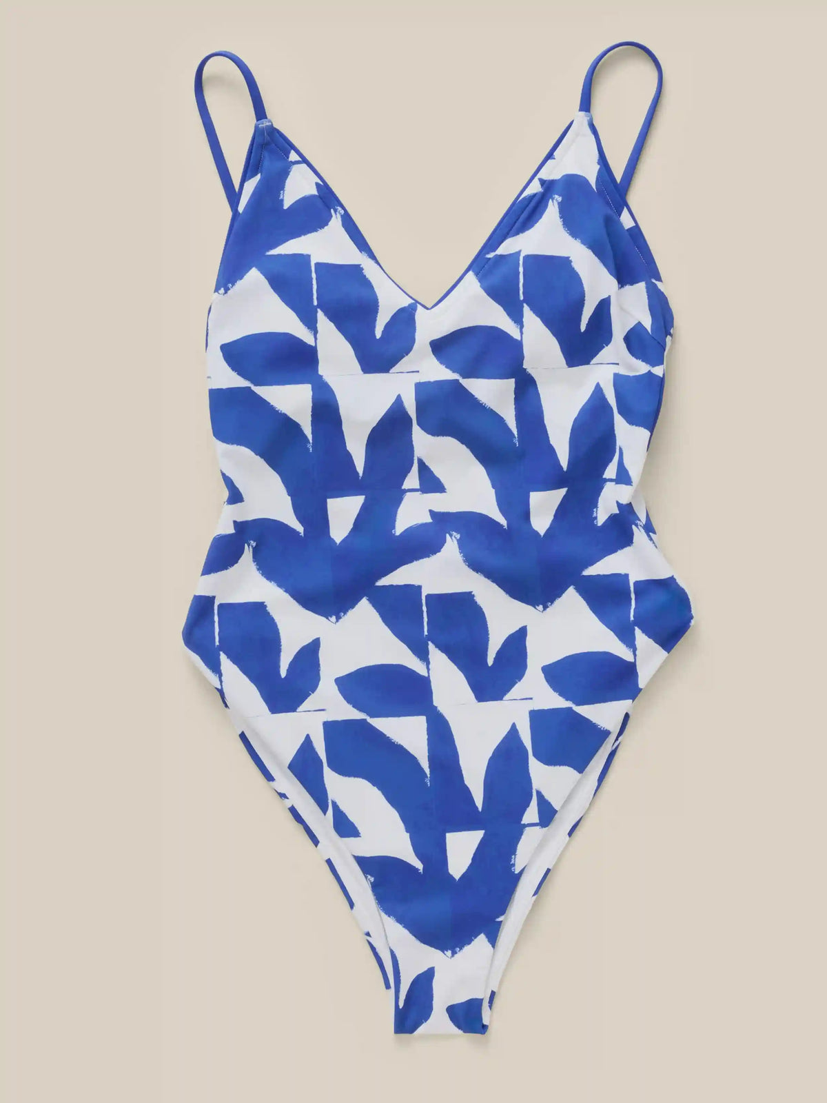 Biarritz One Piece - Summer Leaves Blue