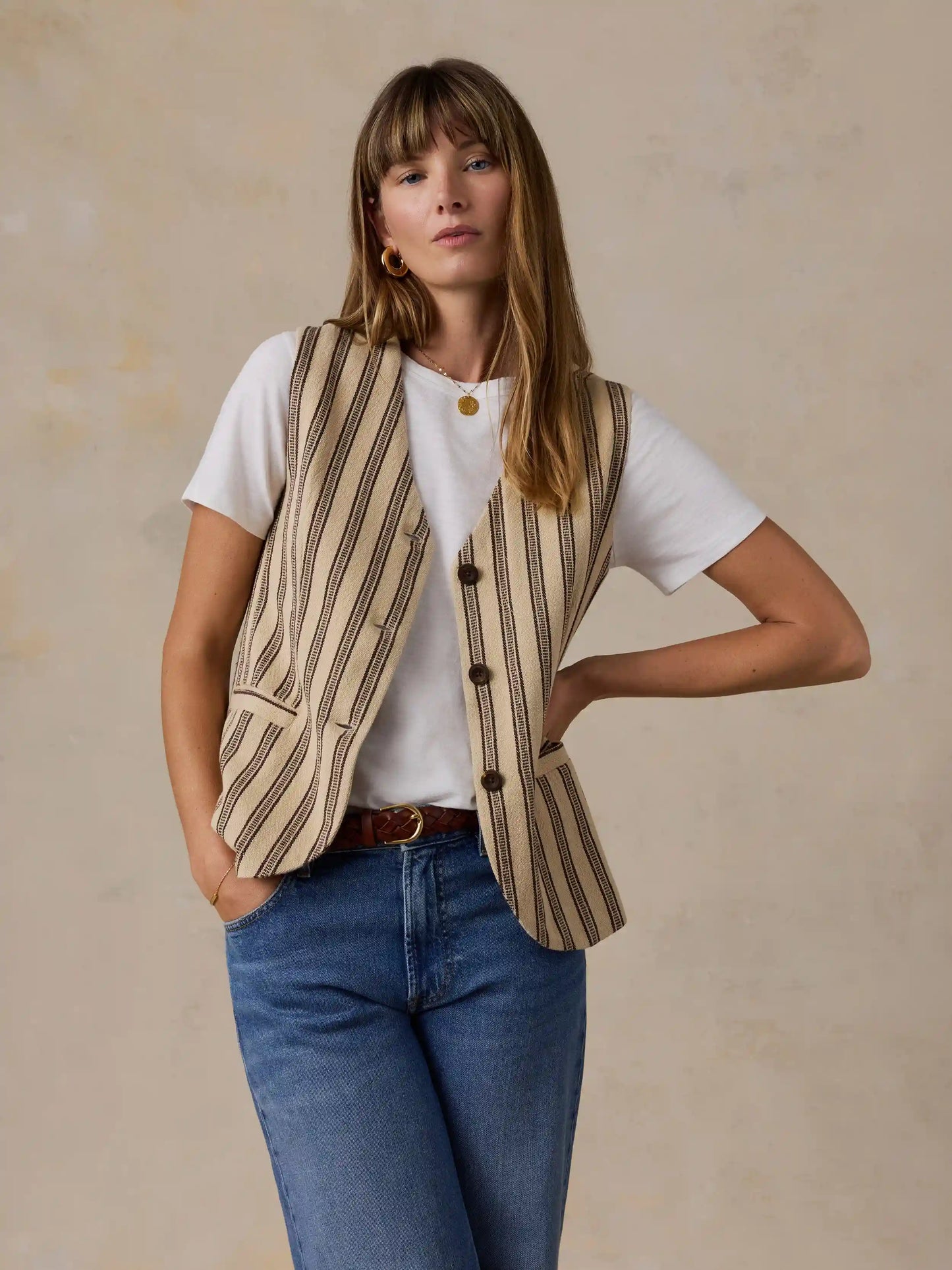 Summit Vest - Treeline Stripe