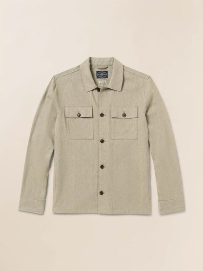 Movement™ Linen Shirt Jacket - Sage Cliff