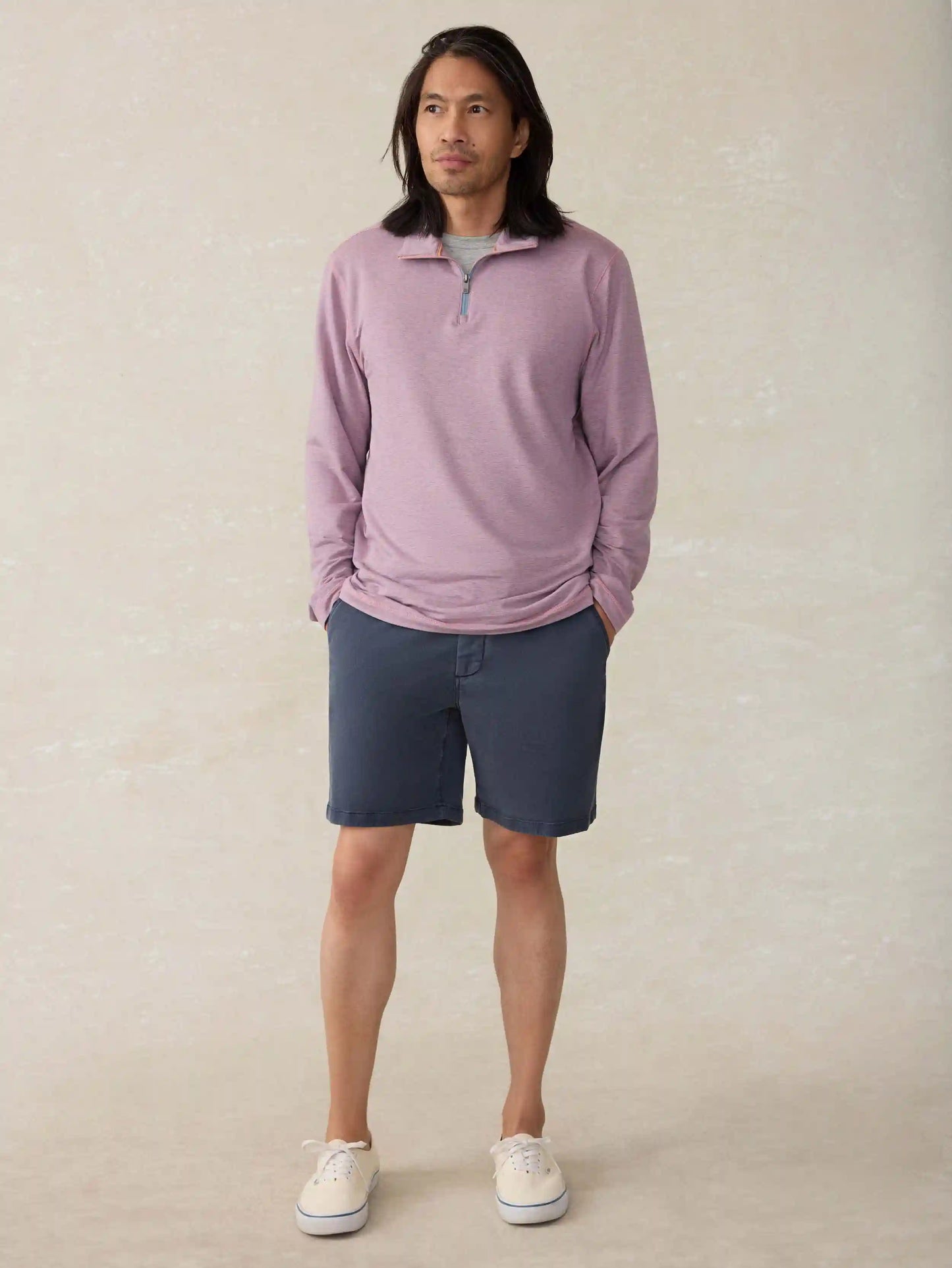 Movement™ Quarter Zip - Rose Creek Stripe