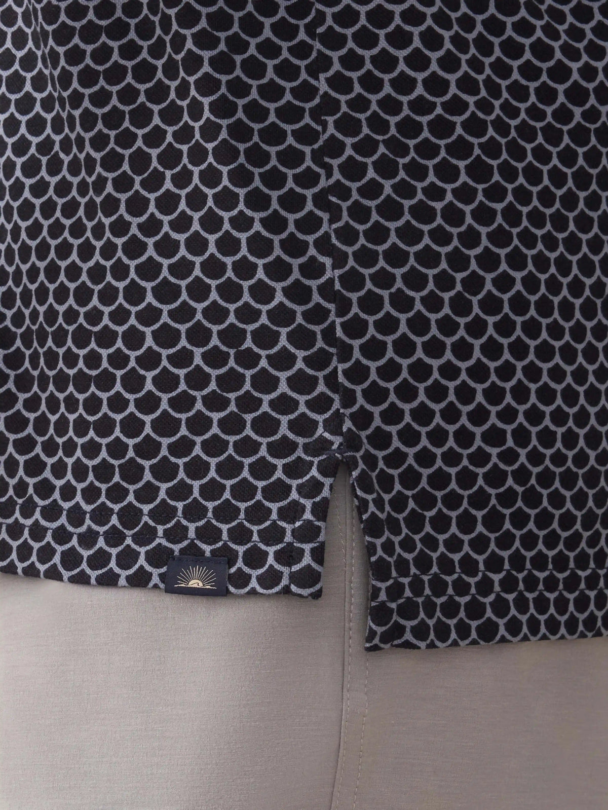 Short-Sleeve Movement™ Pique Polo - Midnight Fishscale