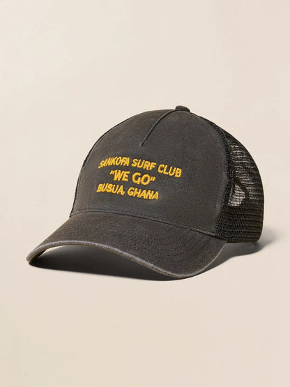 Sankofa Trucker Hat - Mountain Black