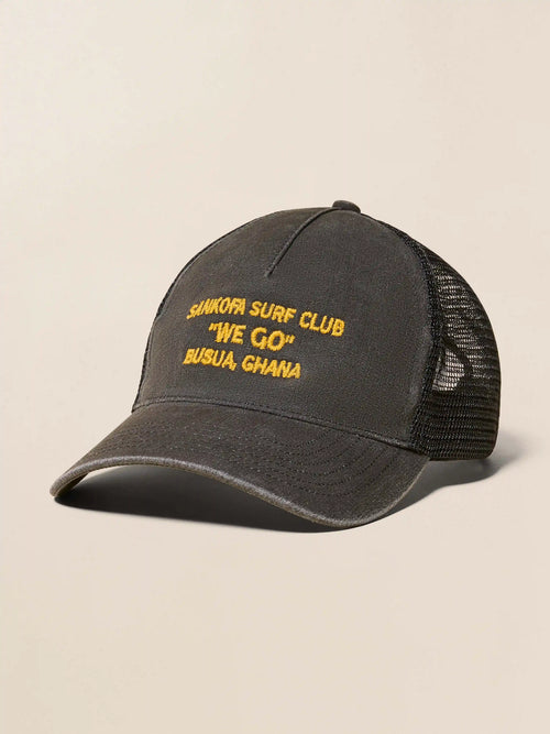 Sankofa Trucker Hat - Mountain Black