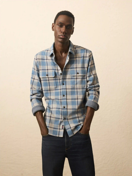 Legend™ Sweater Shirt - Overcast Ocean Plaid