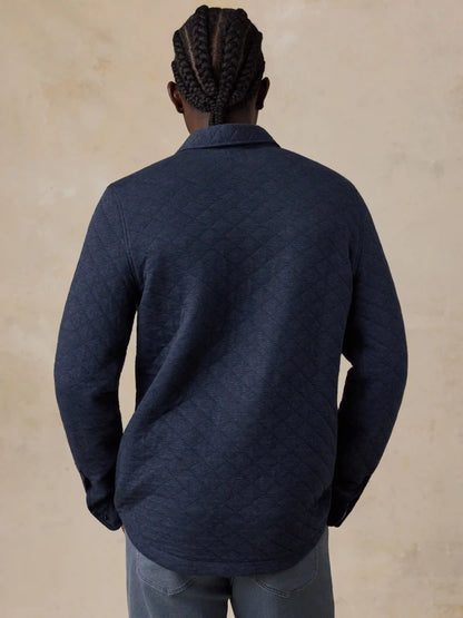 Epic Quilted Fleece CPO - Navy Melange