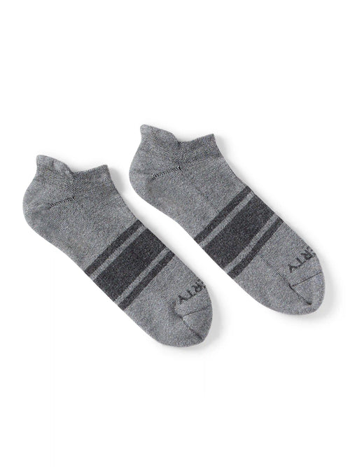 Surf Stripe Ankle Sock - Heather Grey