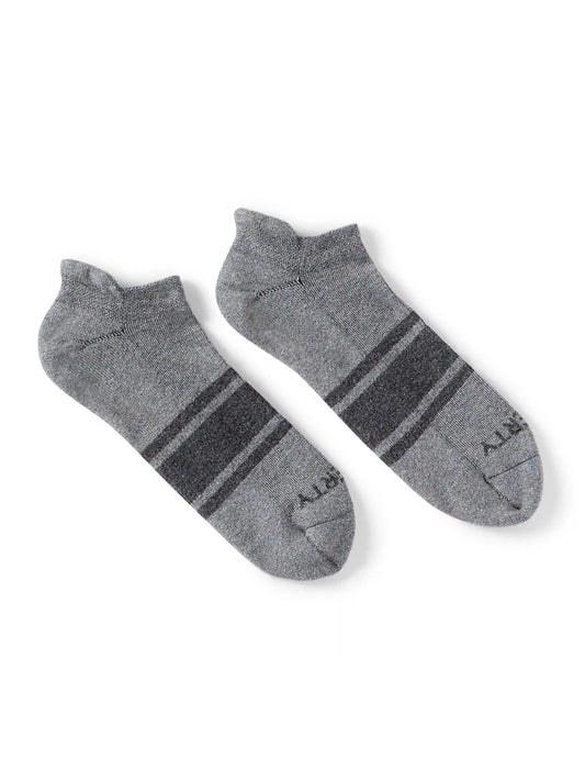 Surf Stripe Ankle Sock - Heather Grey