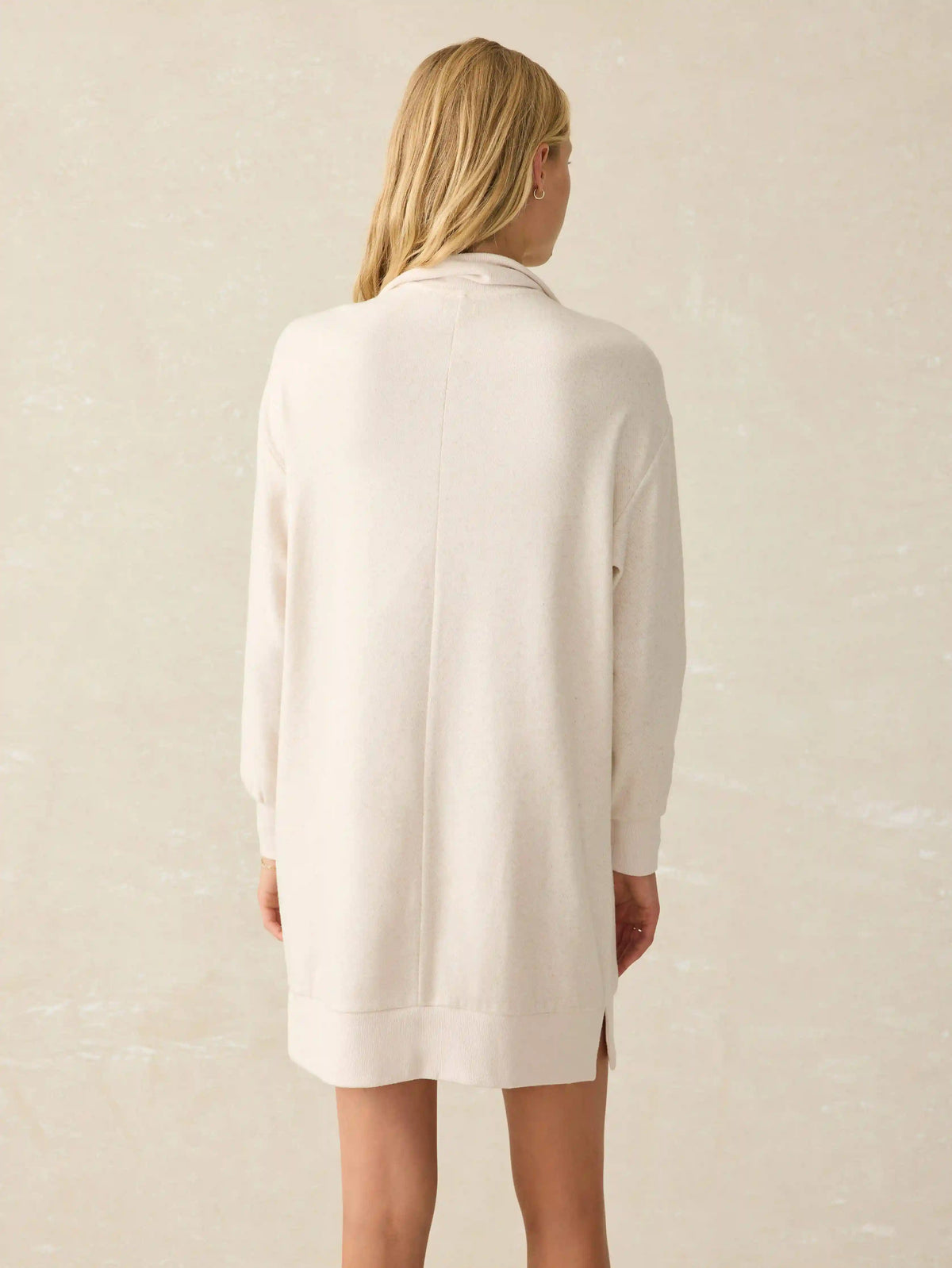 Legend Quarter Zip Dress - Off White