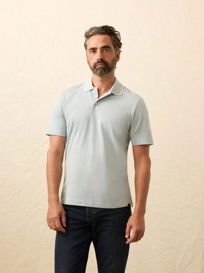 Short-Sleeve Movement™ Pique Polo - Huron Blue Melange