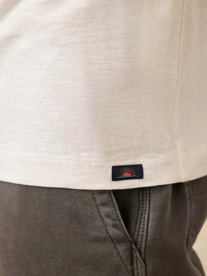 Nazare Sunwashed Pocket Tee - White