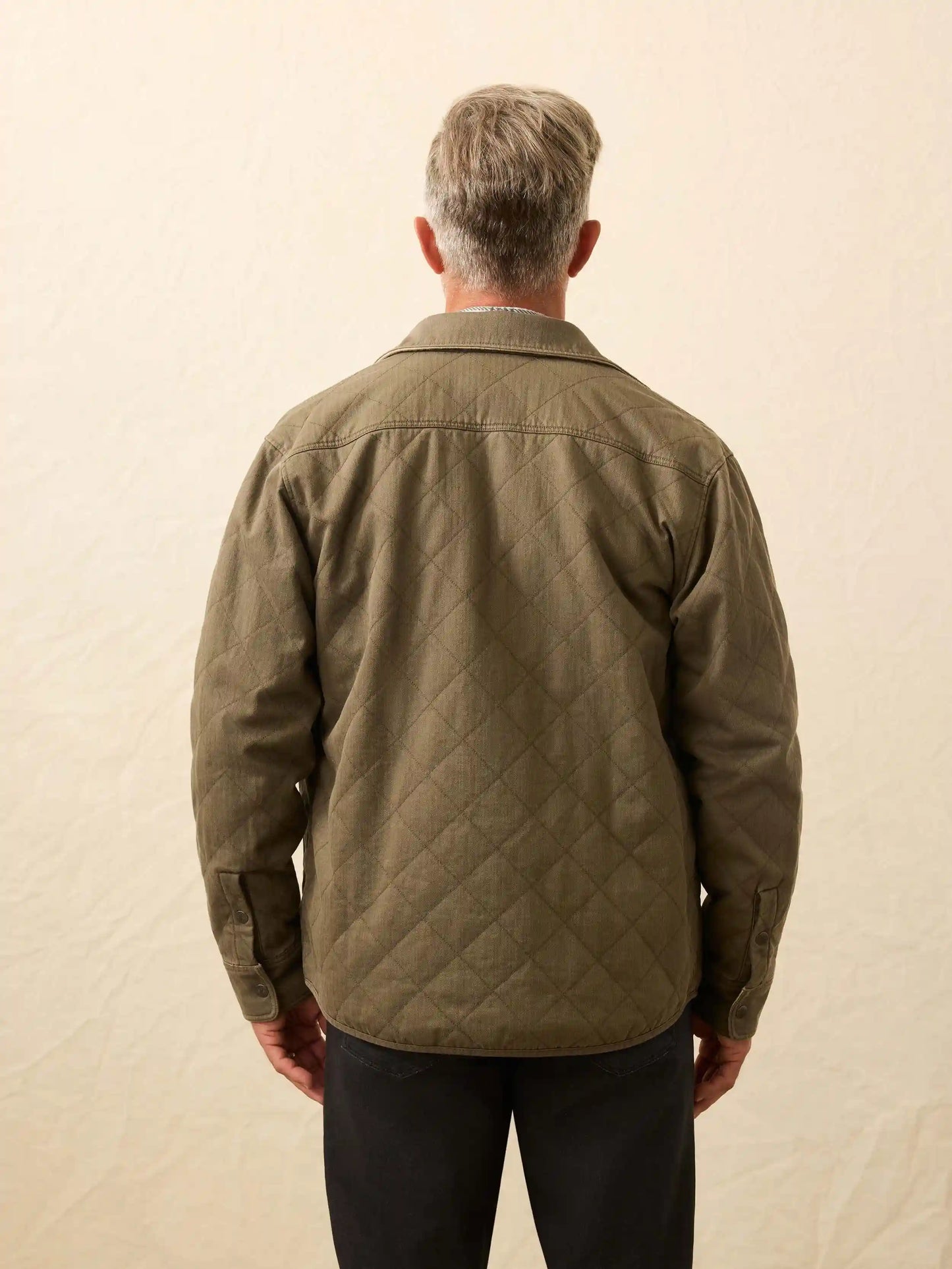 Doug Good Feather Reversible Bondi Jacket - Prairie Olive