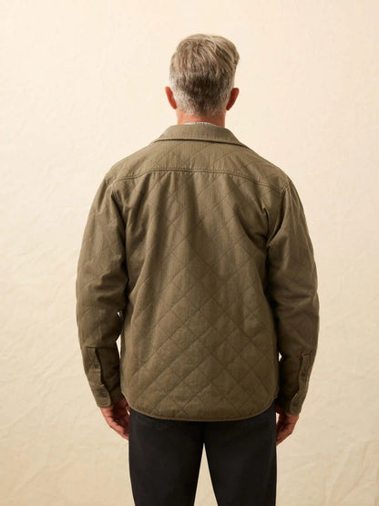 Doug Good Feather Reversible Bondi Jacket - Prairie Olive