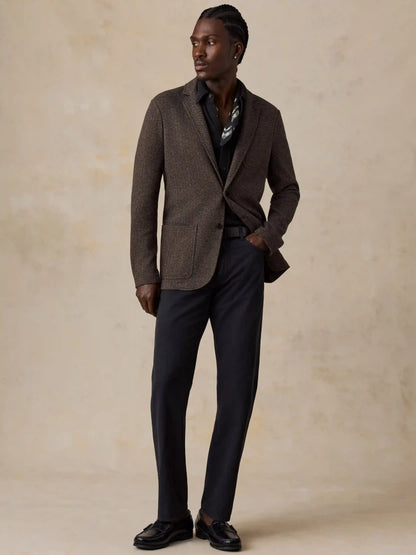 Inlet Knit Tweed Blazer - Woodland Herringbone