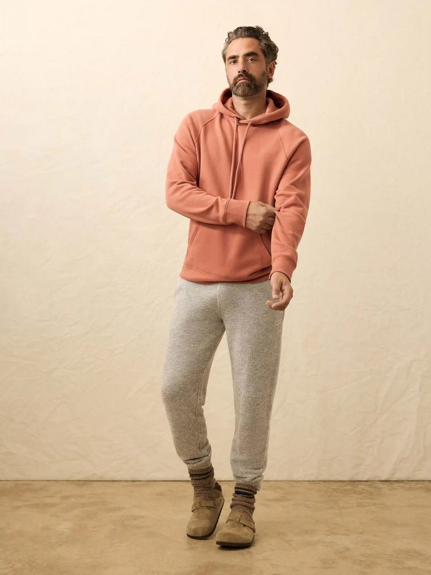 High Standard Fleece Hoodie - Dusty Sienna