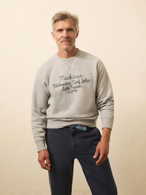 High Standard Fleece Graphic Crewneck - Silver Ash Heather