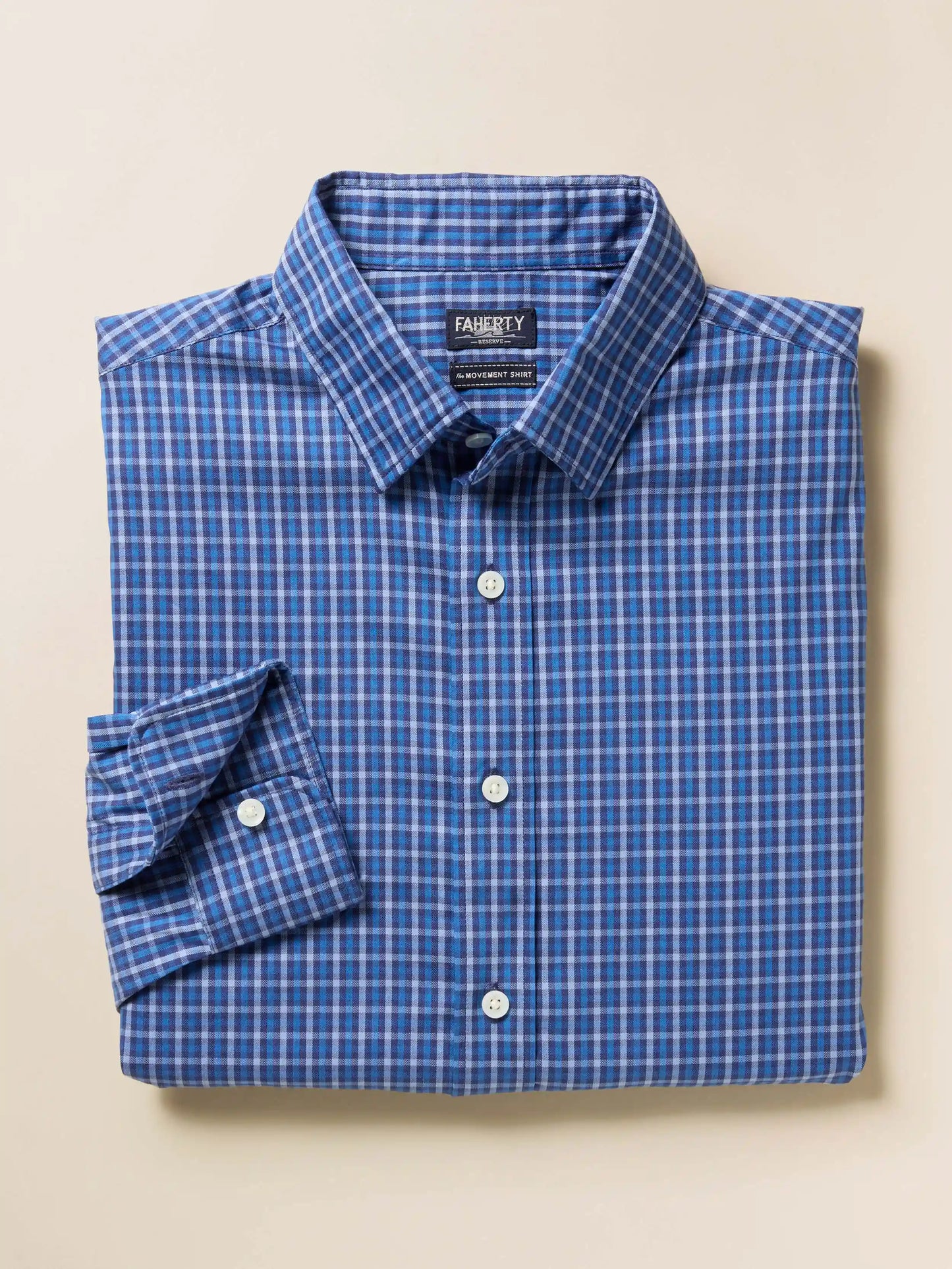 The Movement™ Shirt - Navy Feather Gingham