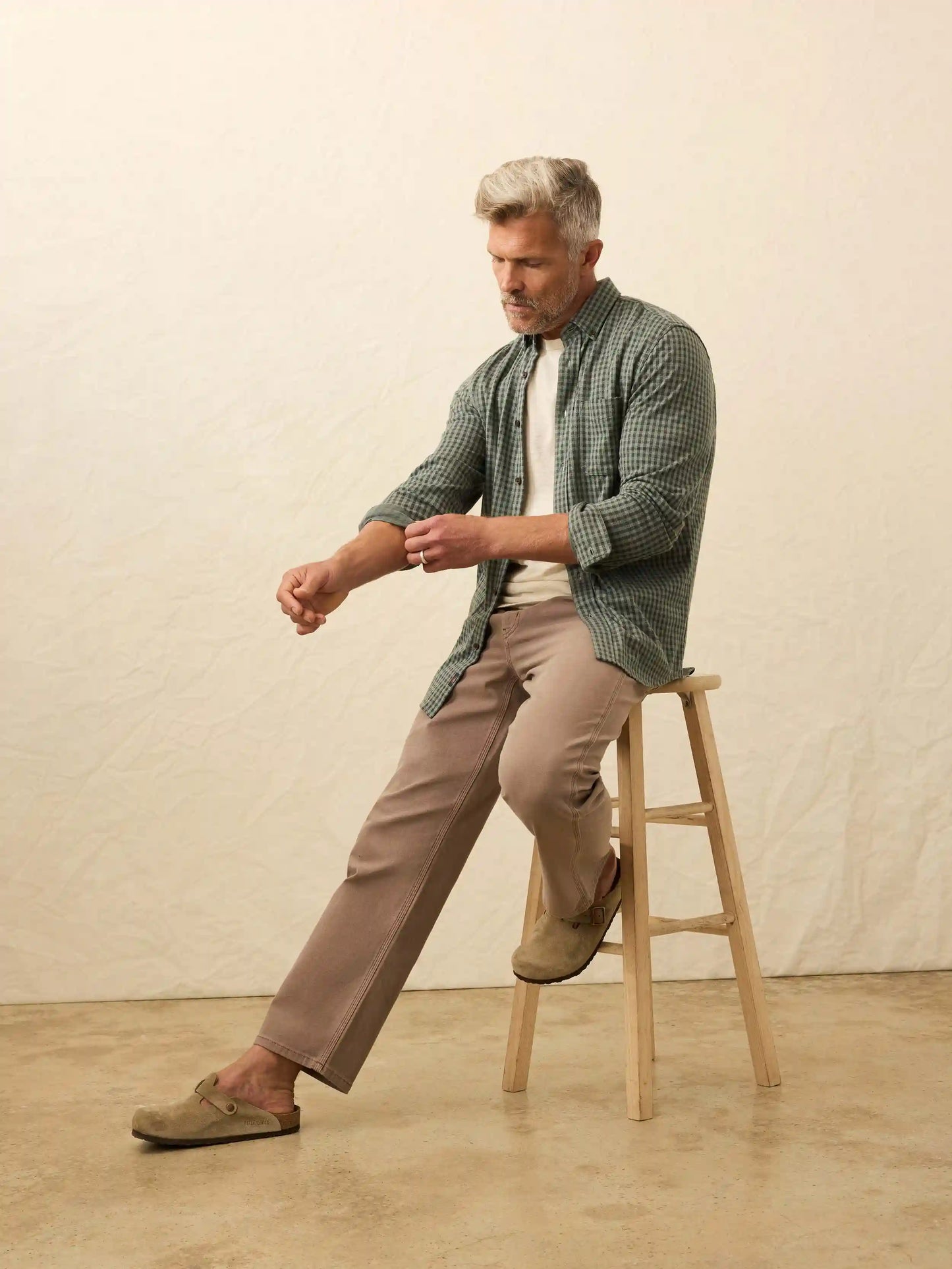 Coastline Knit Shirt - Forest Road Gingham