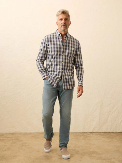 Coastline Knit Shirt - Royal Canyon Plaid