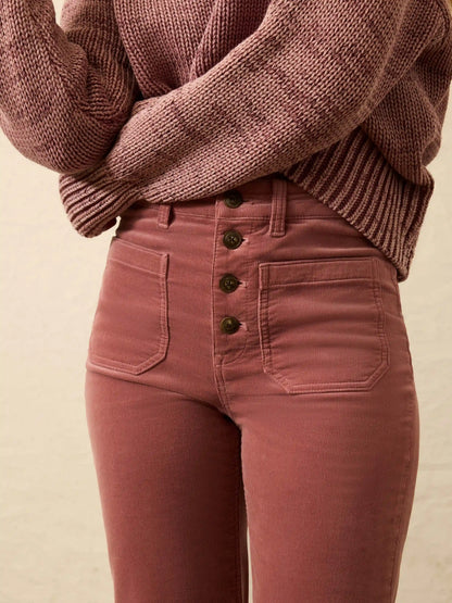 Stretch Terry Cord Patch Pocket Pant - Sedona