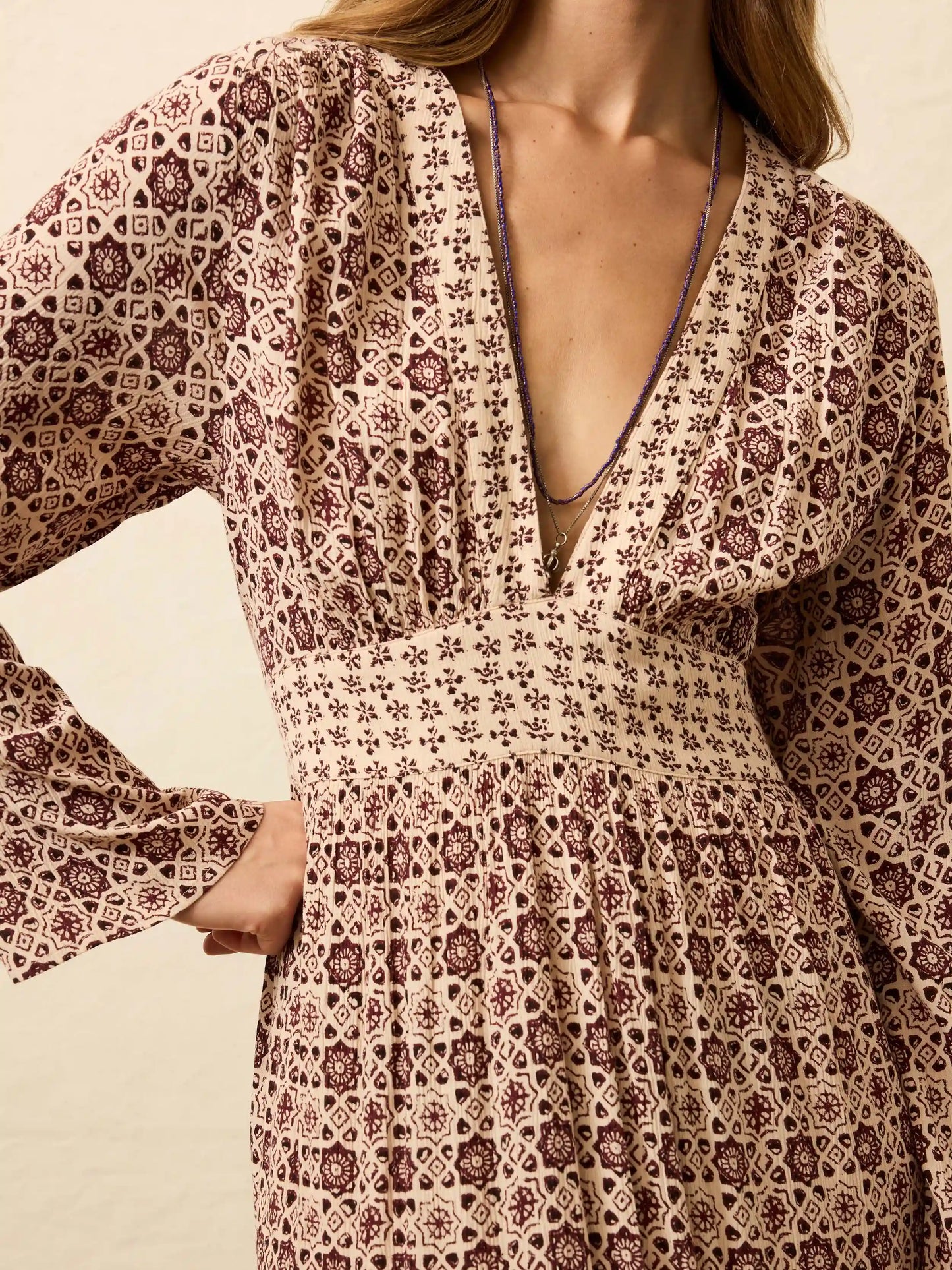 Dakota Dress - Sunrise Azulejos Mixed Print