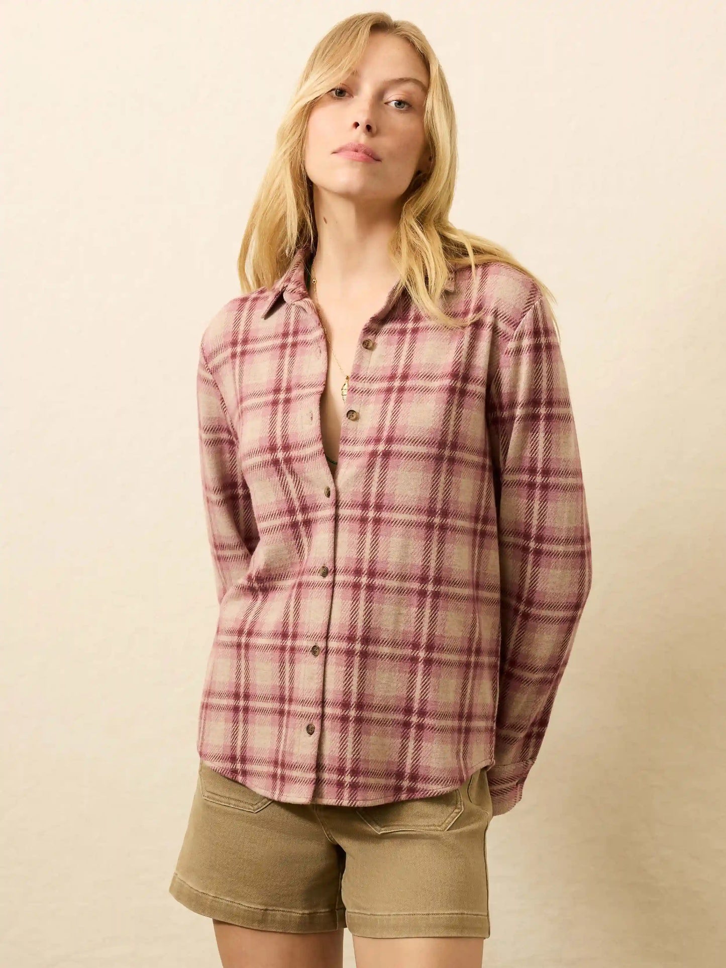 Legend™ Sweater Classic Shirt - Berry Coast Plaid
