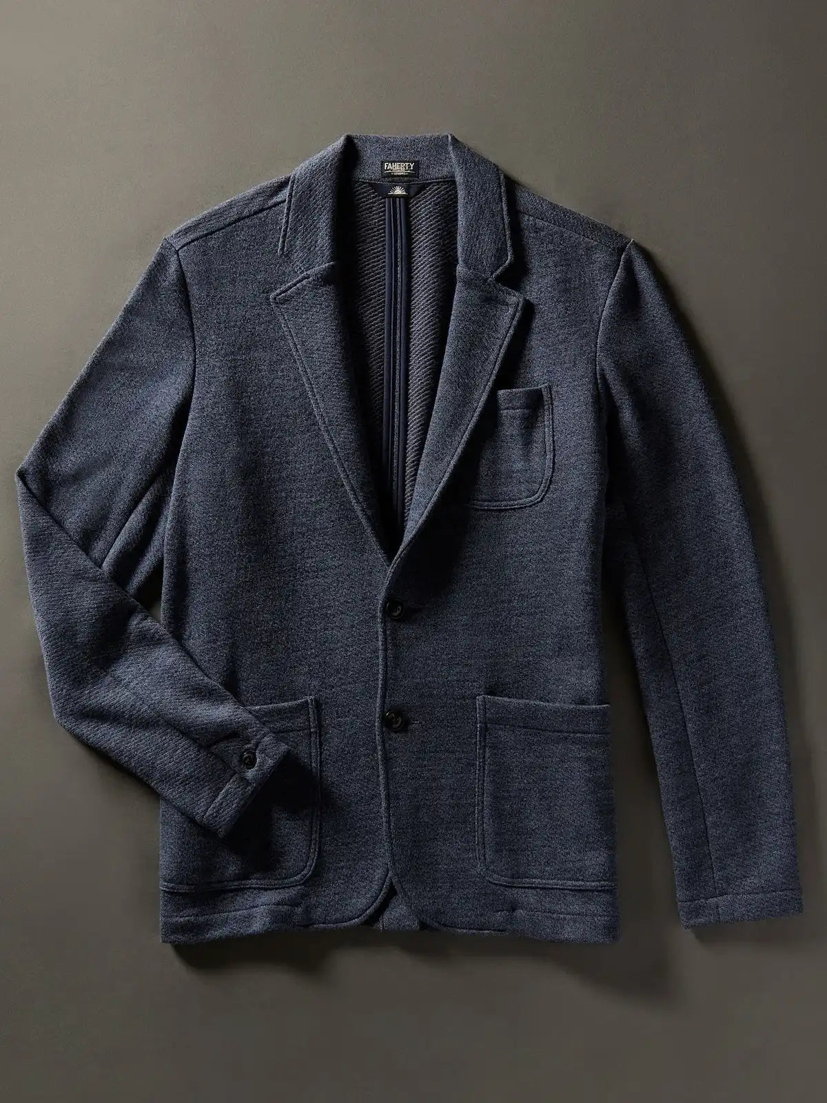 Inlet Knit Blazer (Short) - Deep Navy Melange