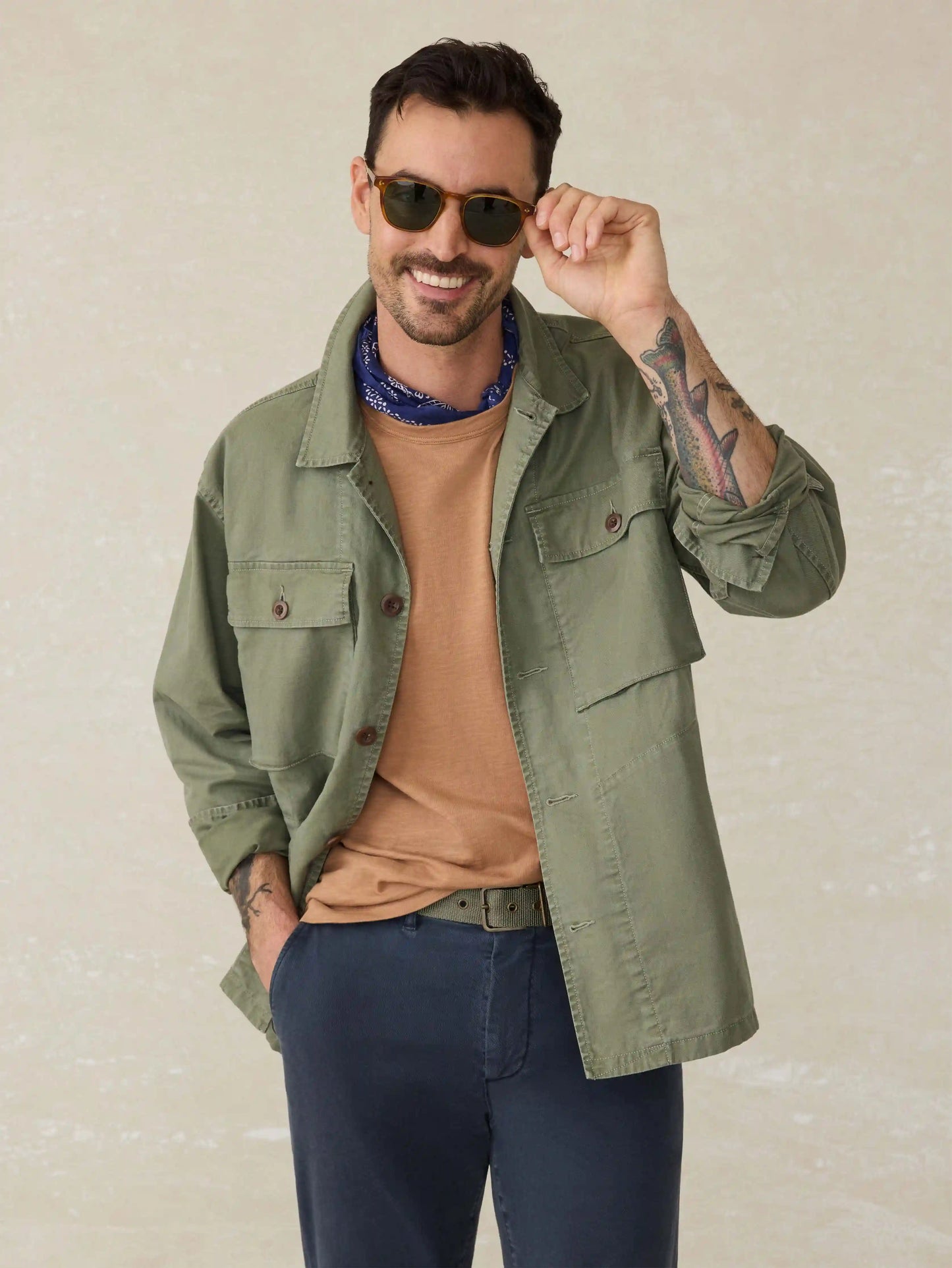 Commander Shirt Jacket - Spring Forest